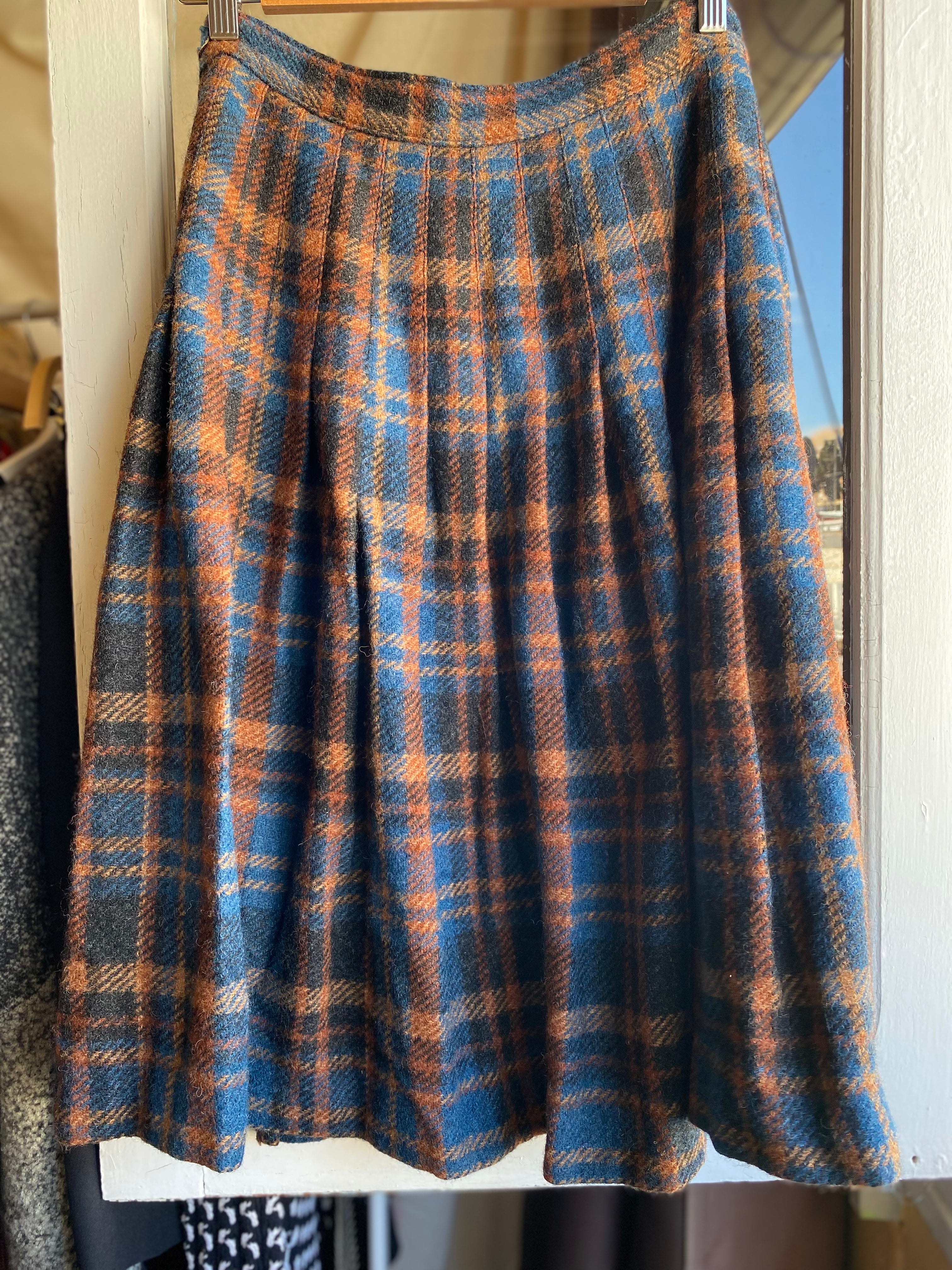 Falda vintage escocesa