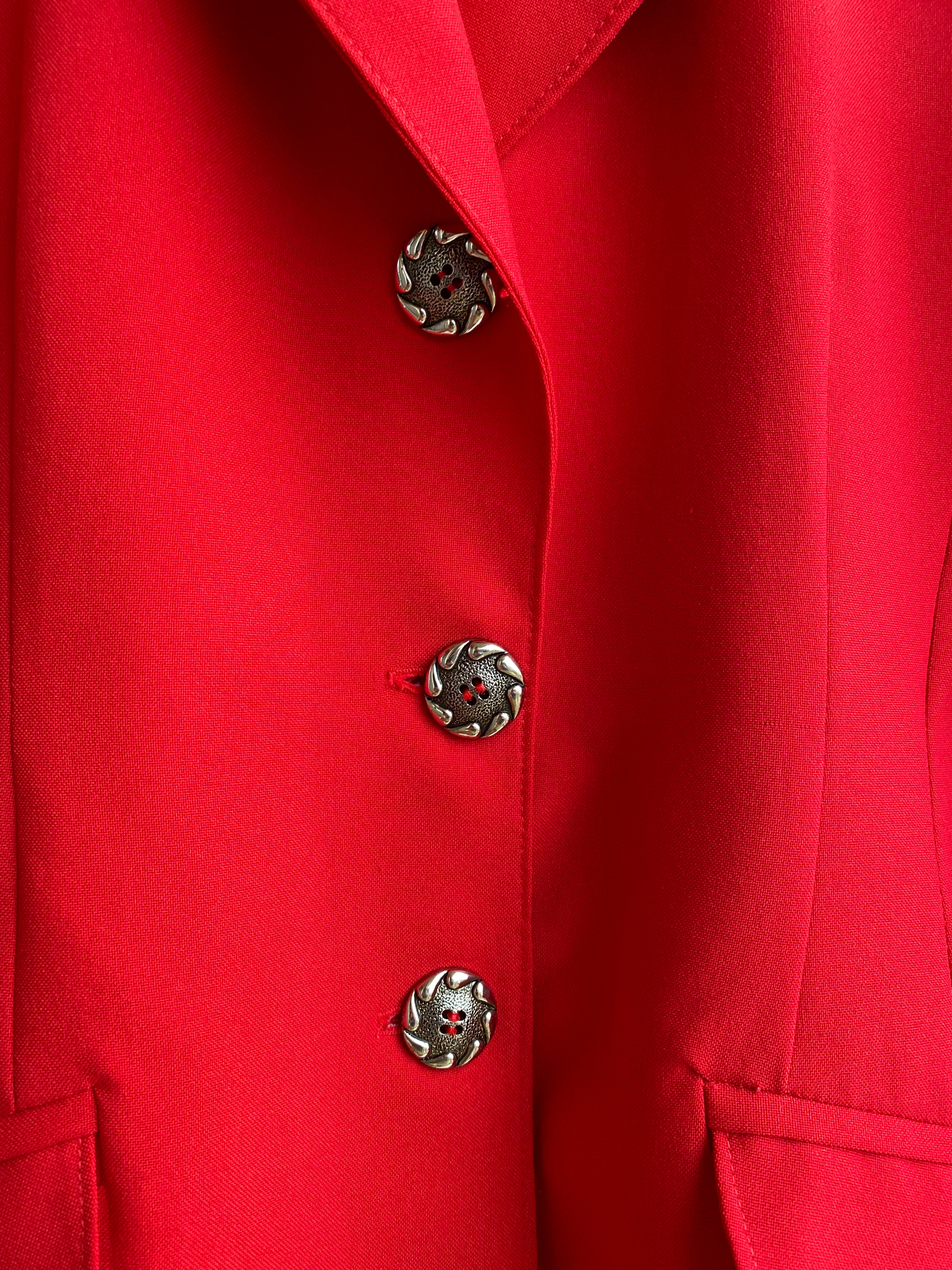 Blazer vintage roja
