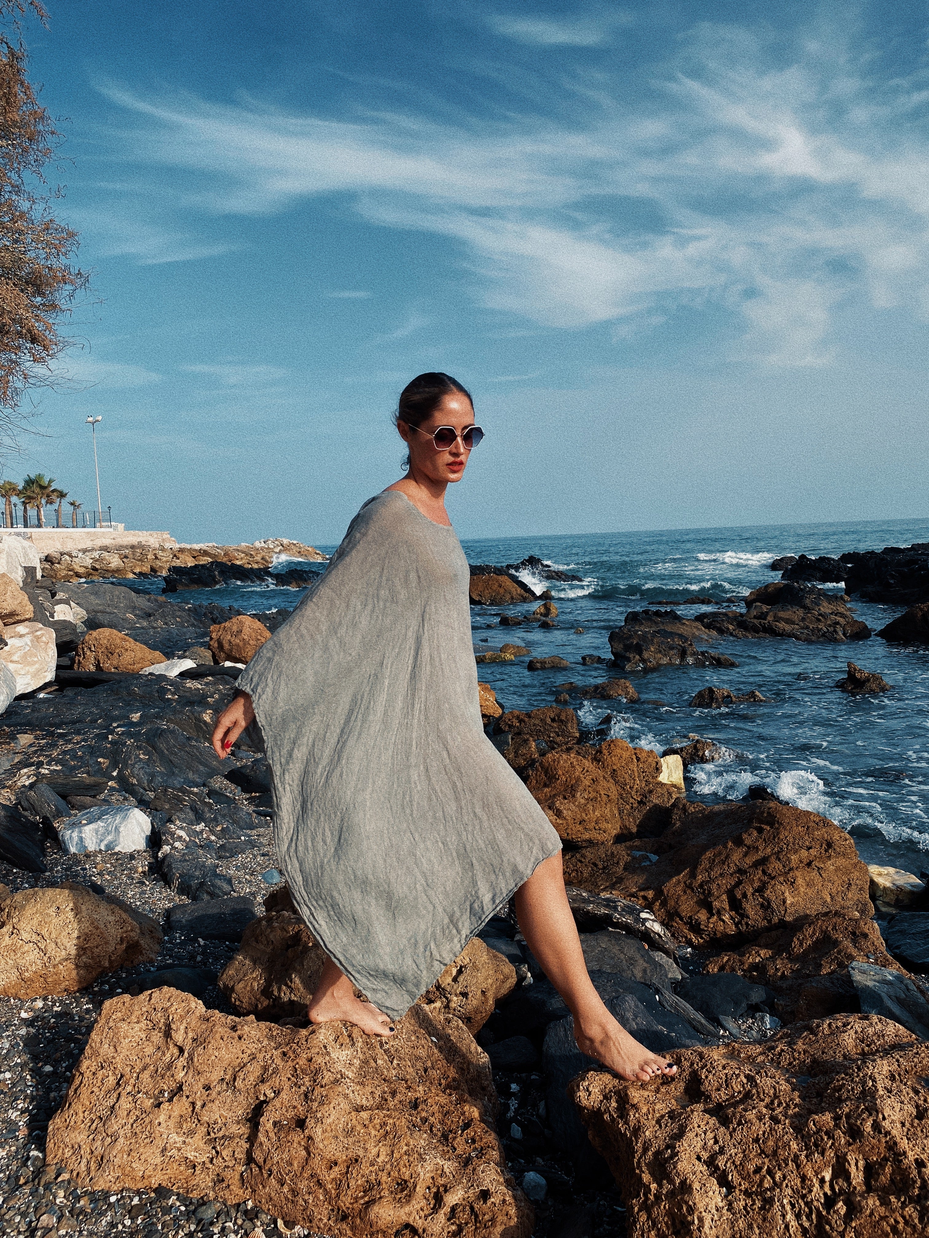 Vestido túnica lino