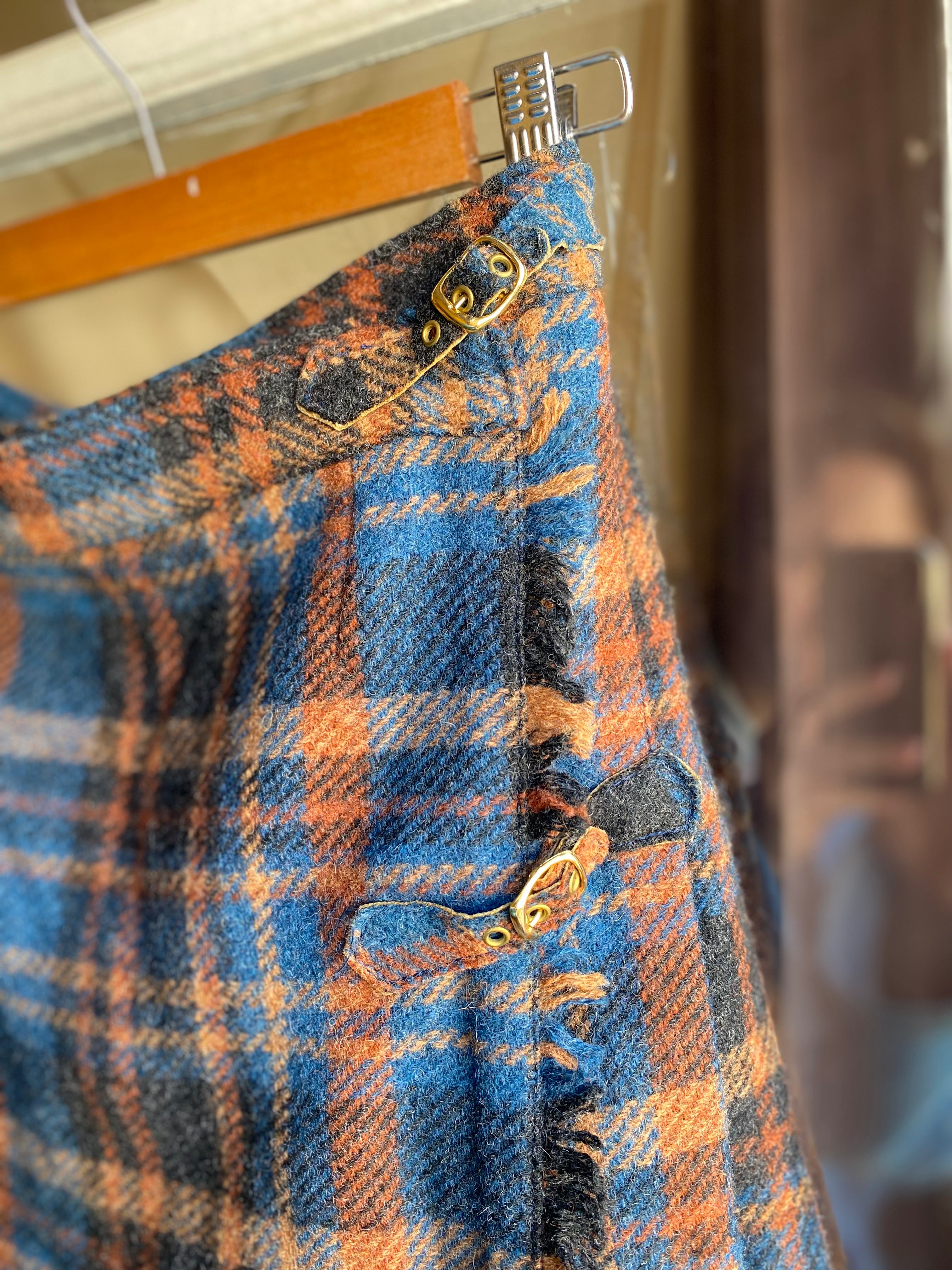 Falda vintage escocesa