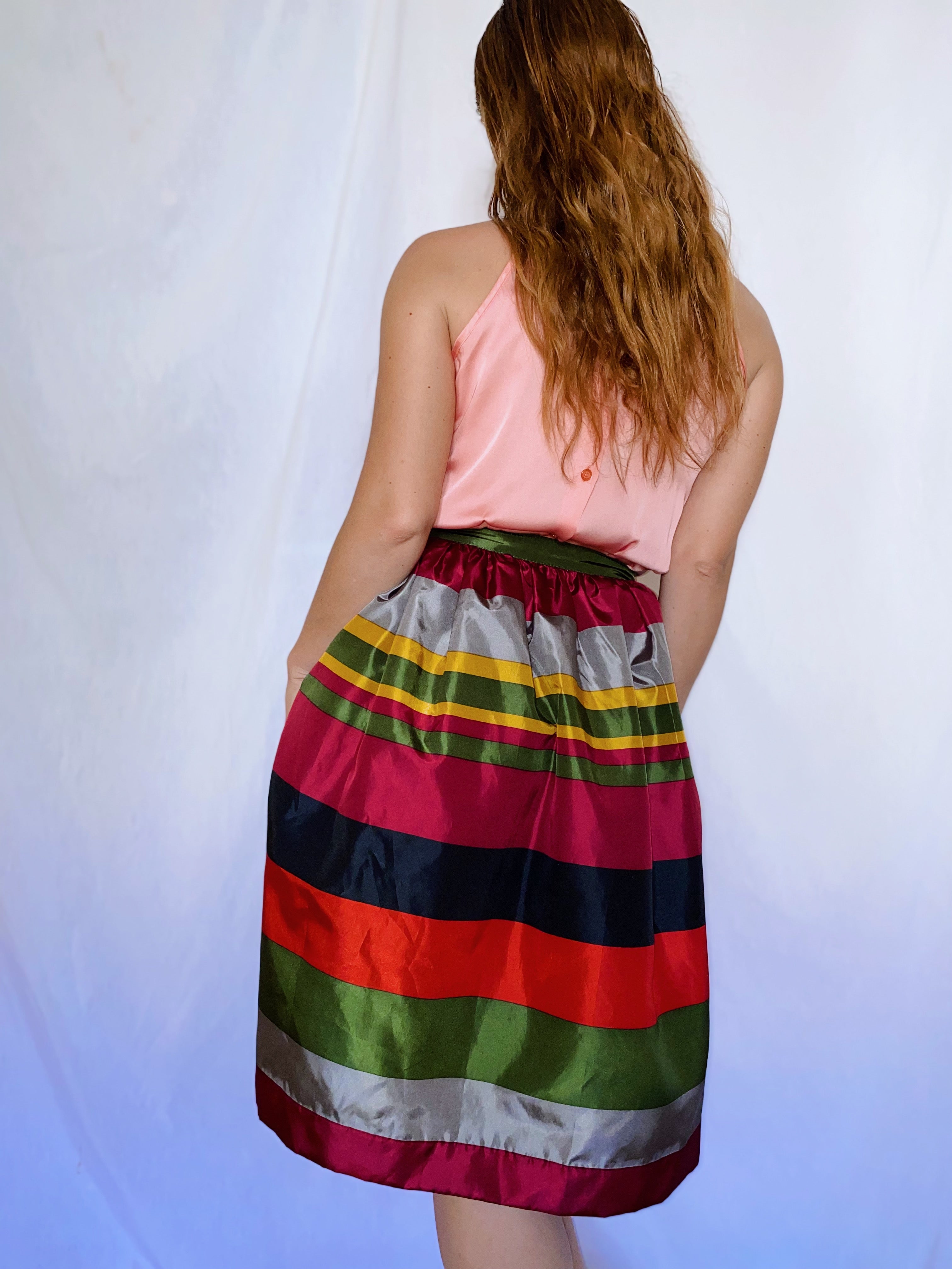Falda multicolor vintage