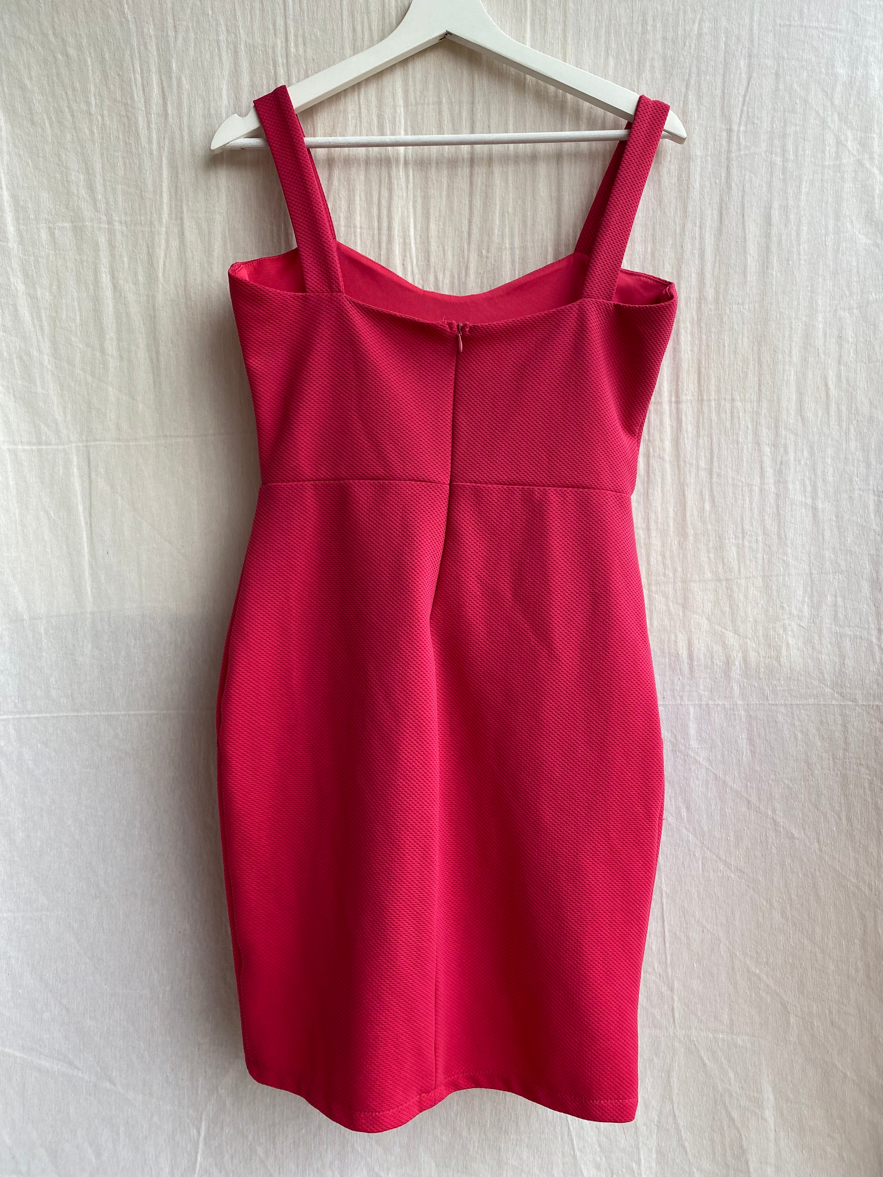 Vestido fucsia vintage