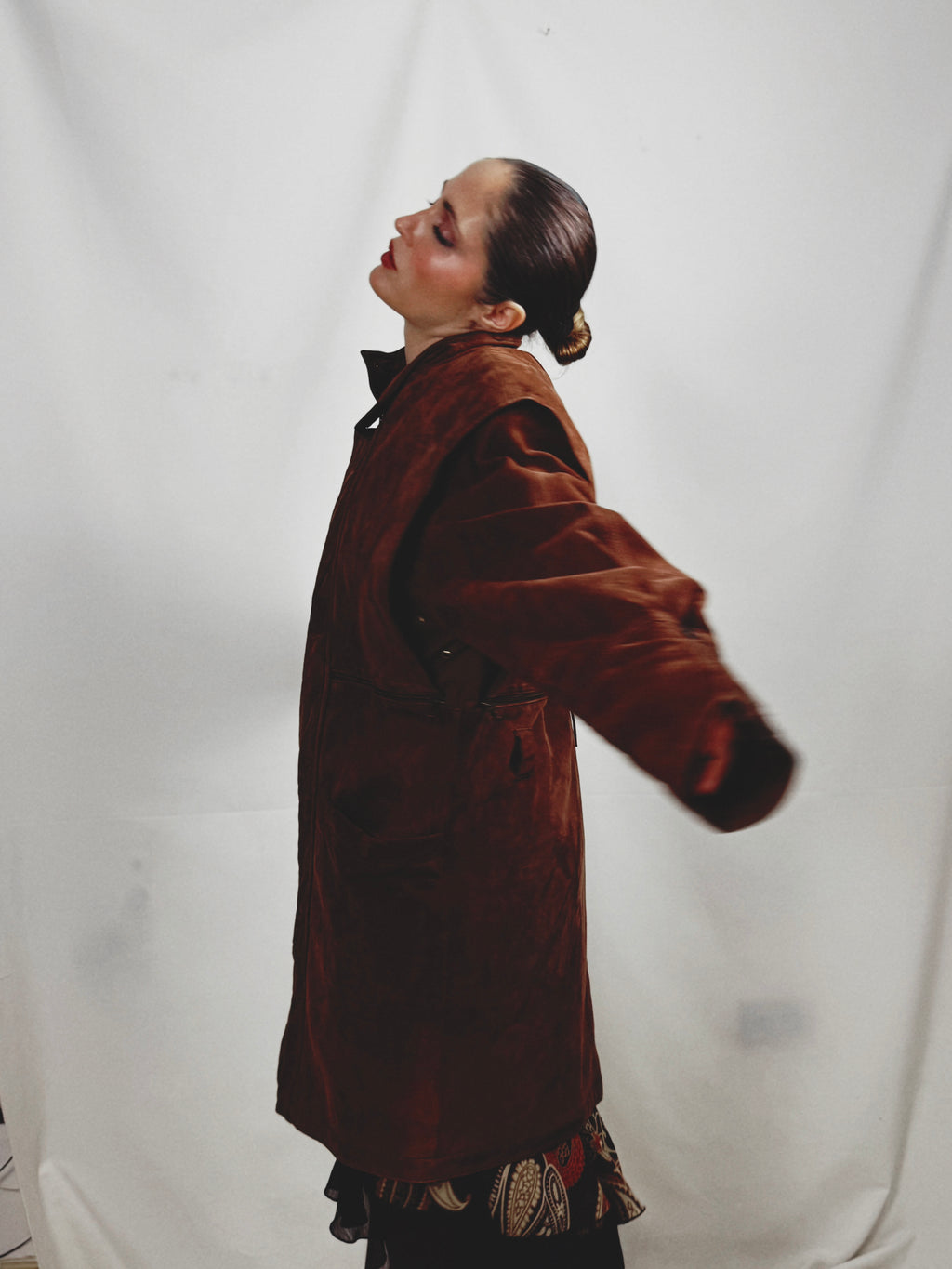 Abrigo vintage 100% piel ovina nacional