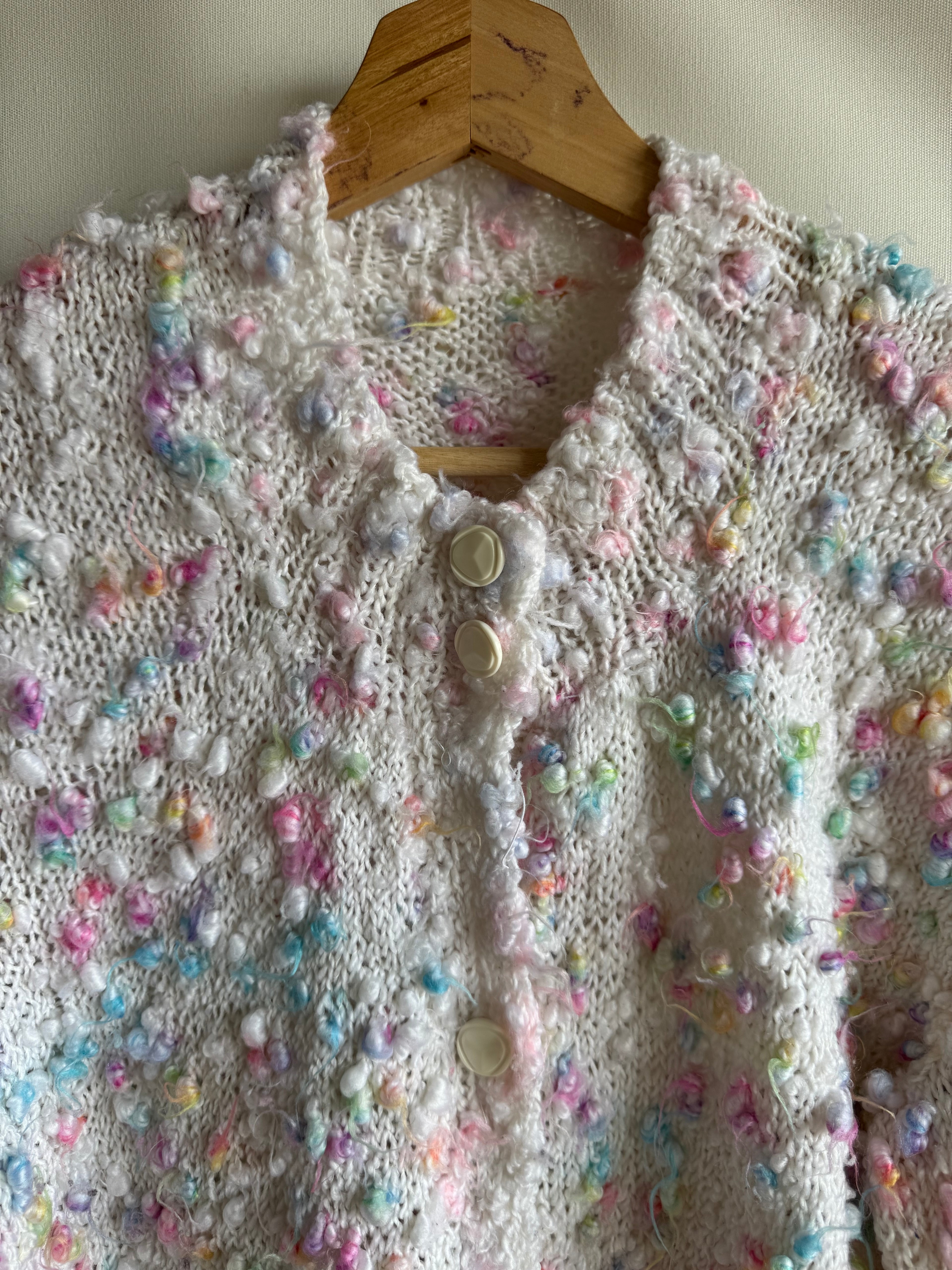 Cardigan Vintage 90s Confetti Knit Multicolor (T.U)