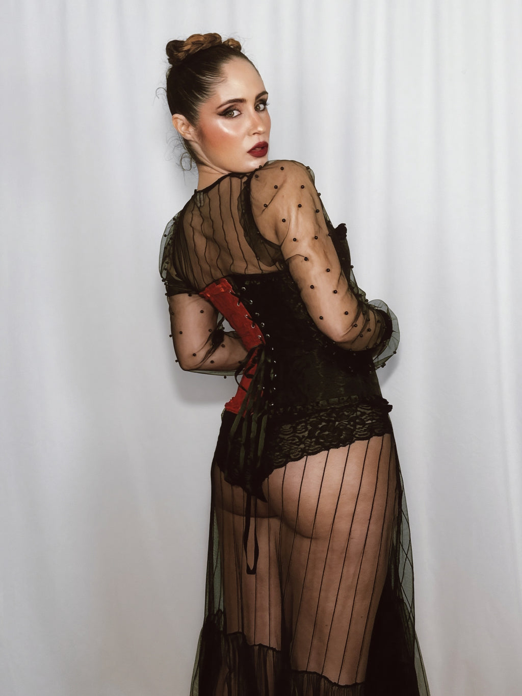 Corset bicolor pre-loved (T. S/M)