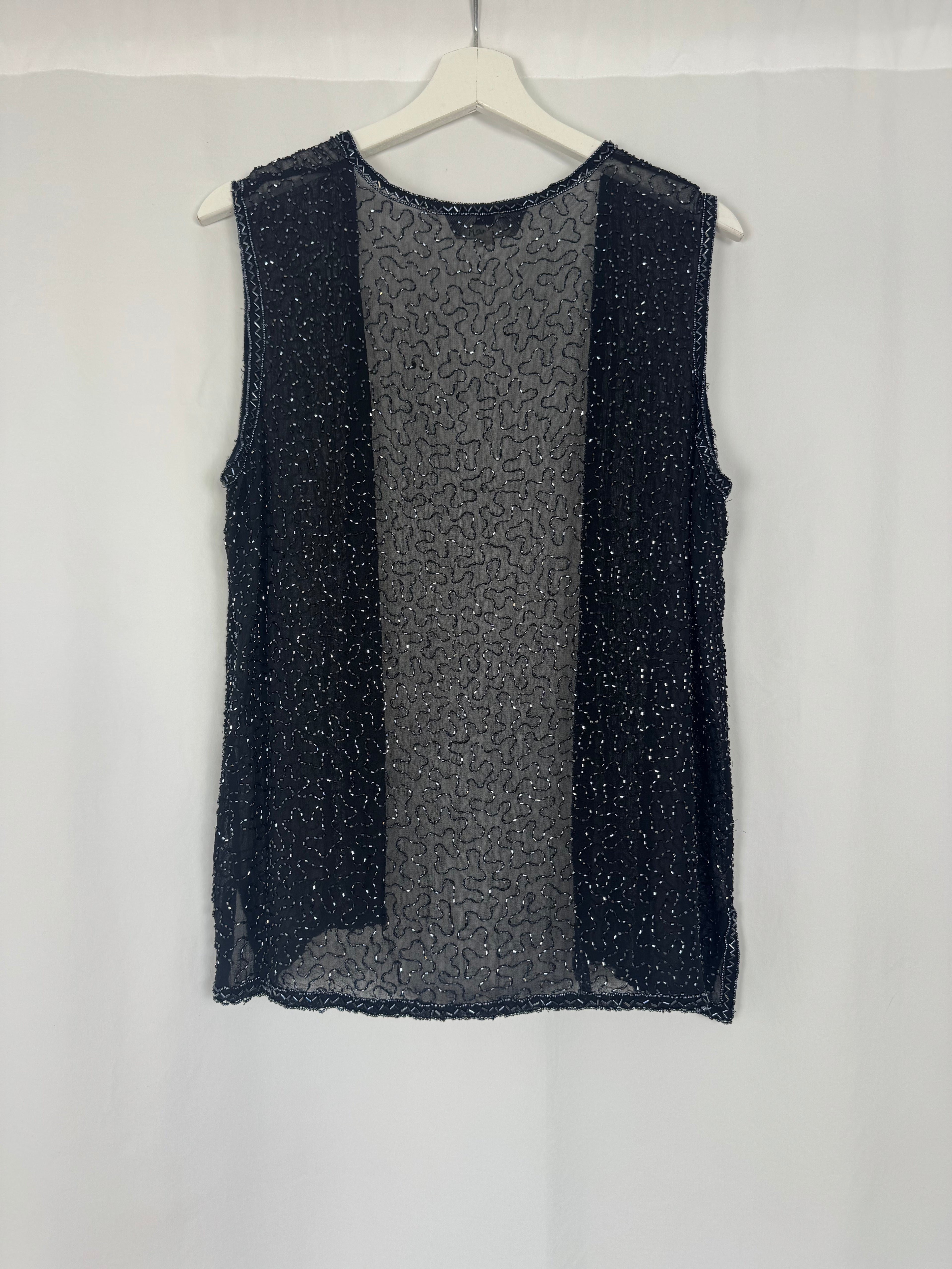 Chaleco piedrecitas Menta Limón