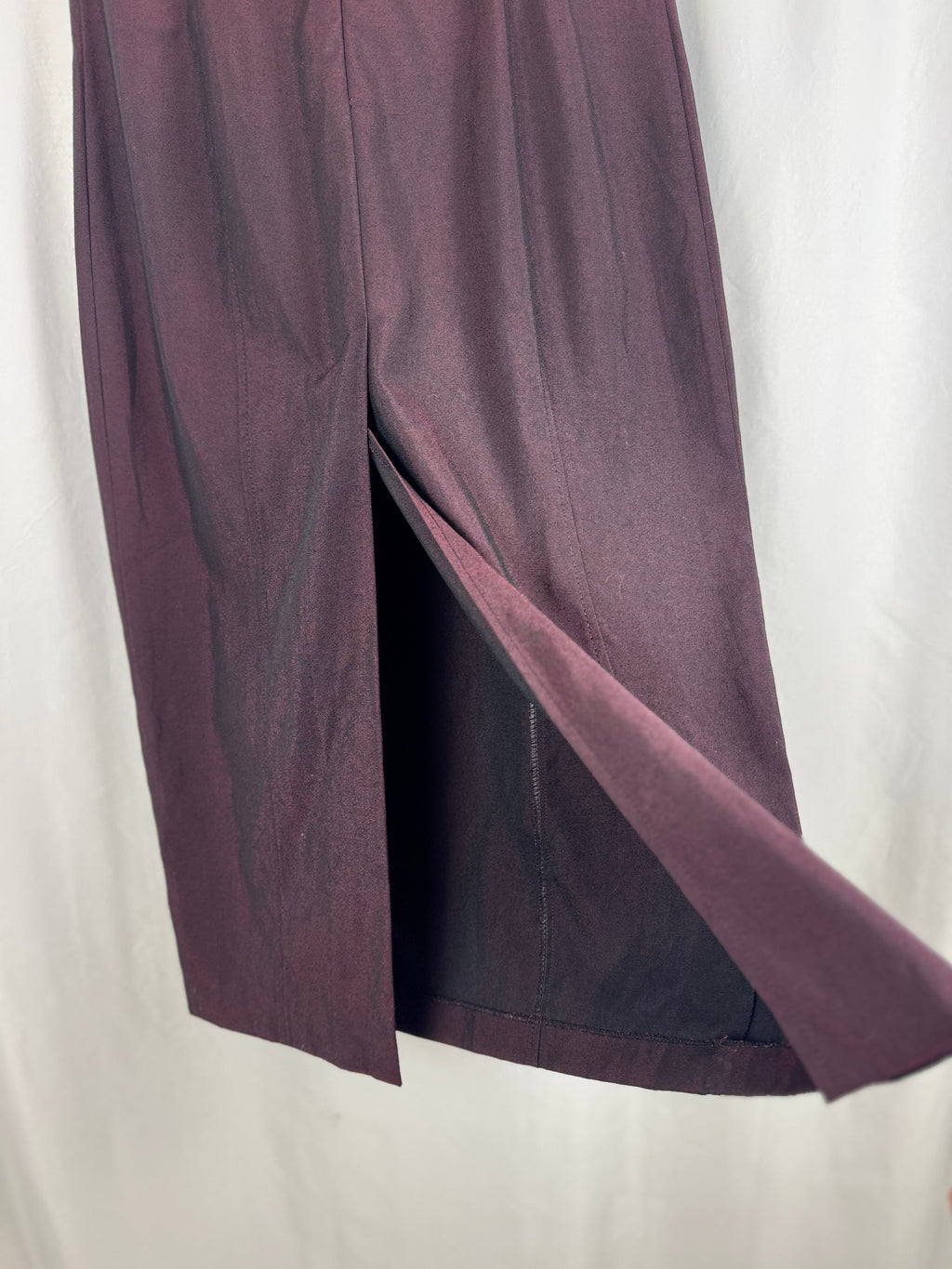 Vestido vintage berenjena (S|M)