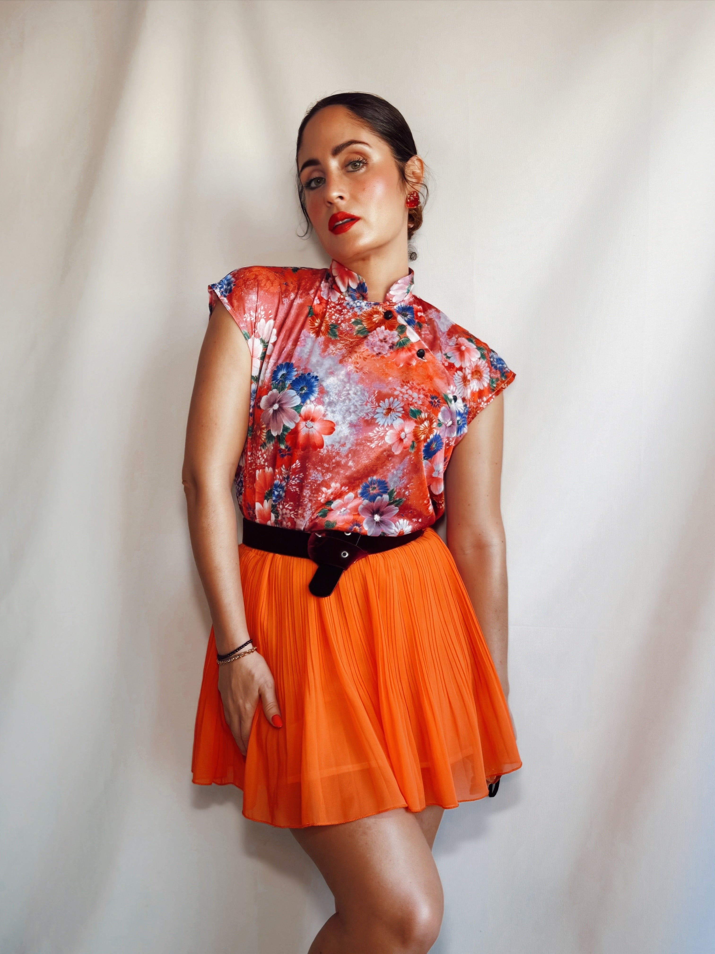 Mini falda plisada (S)