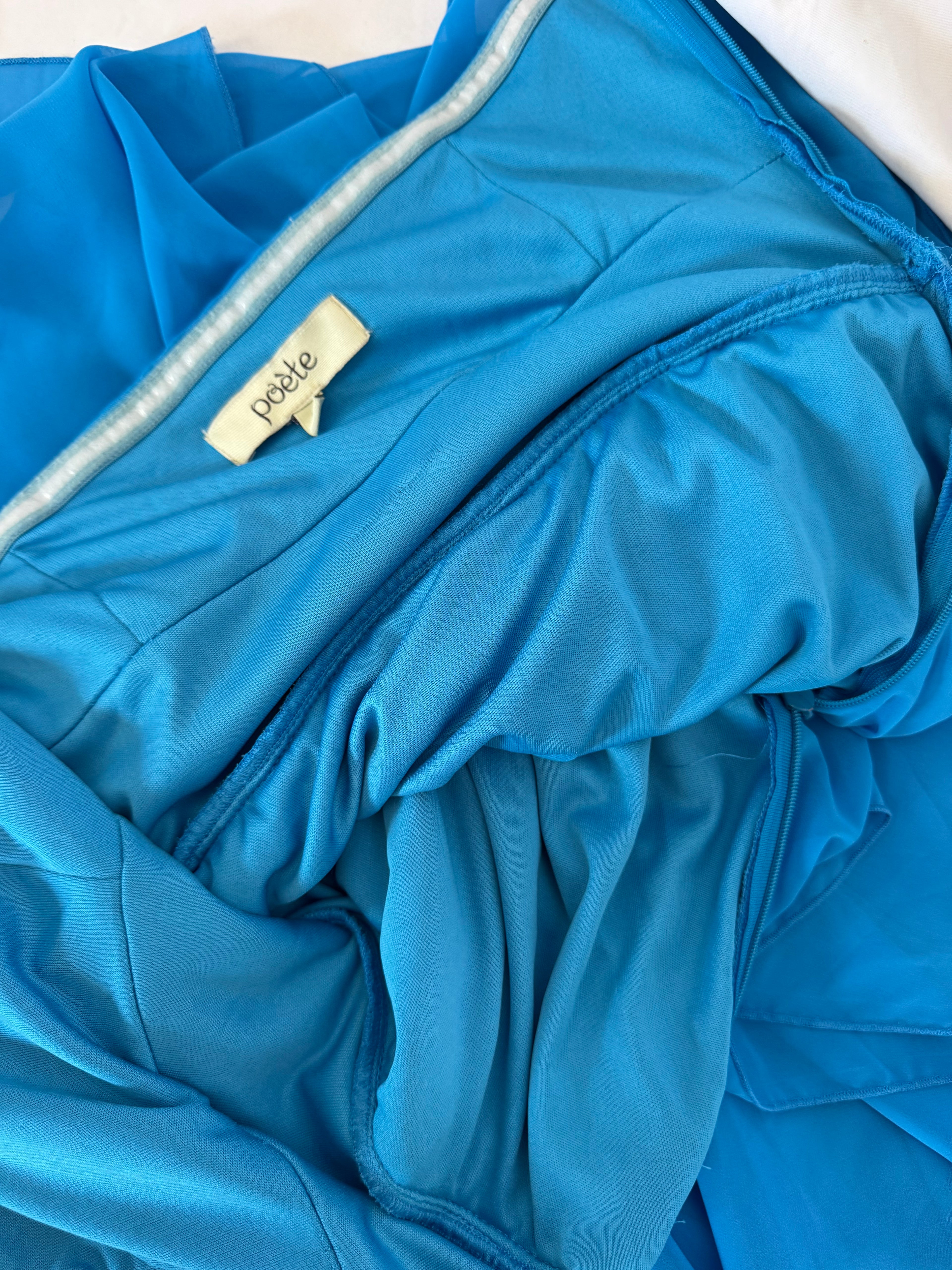 Vestido Largo Poète - Turquesa