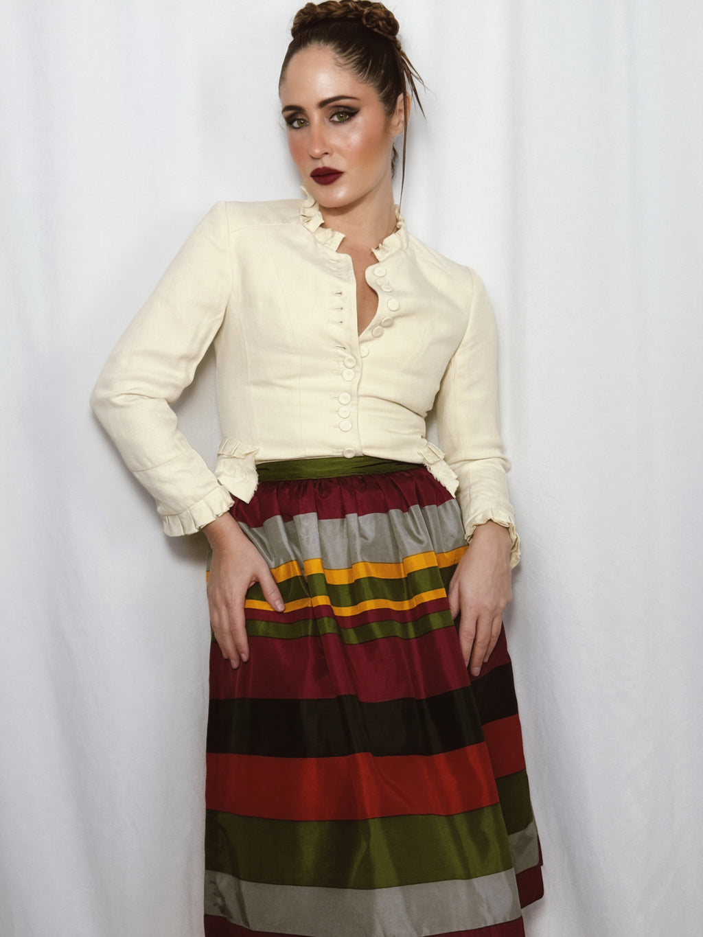 Falda vintage organza