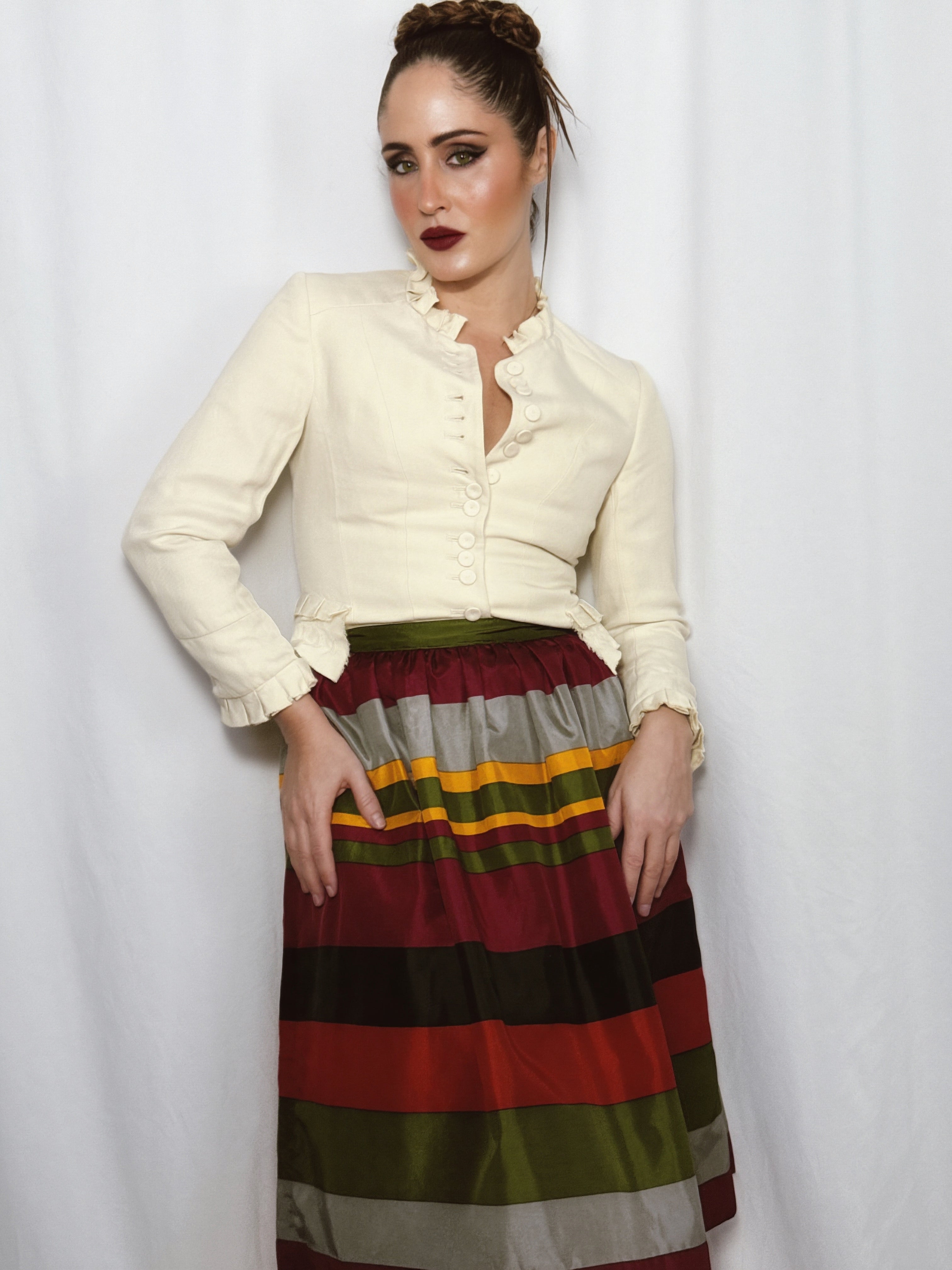 Falda vintage organza