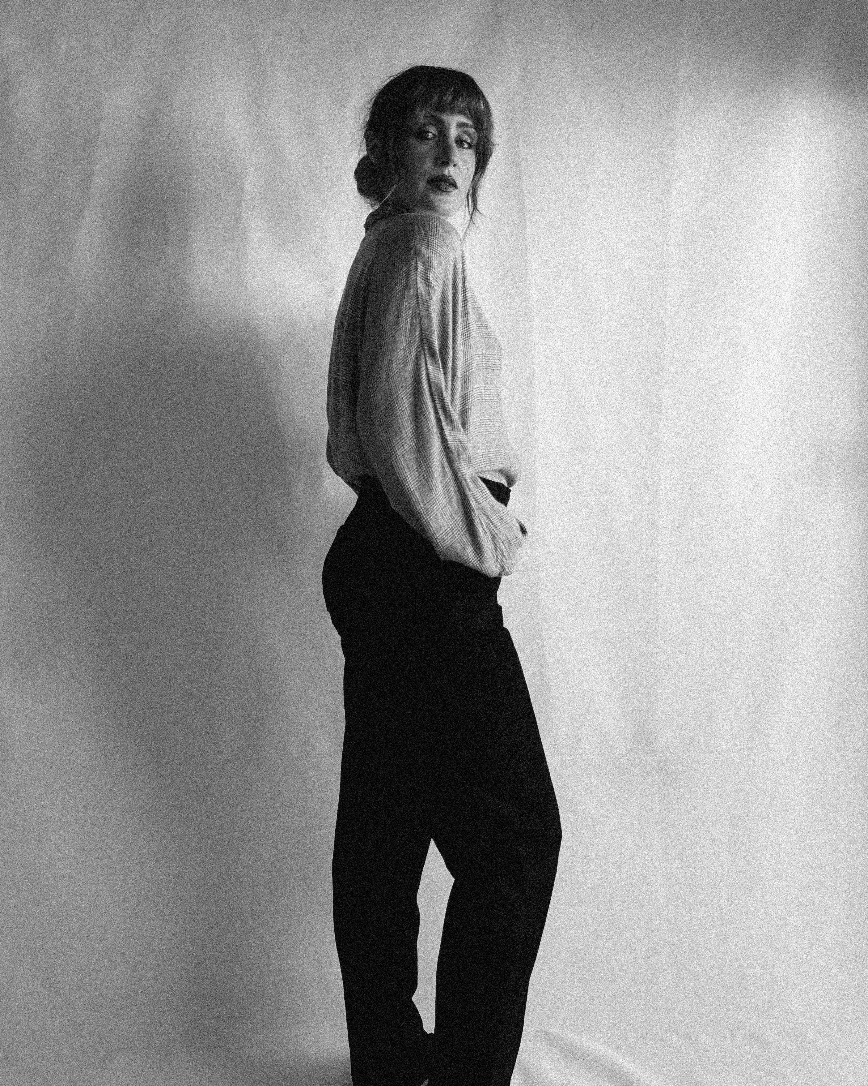 Pantalón vintage de piel