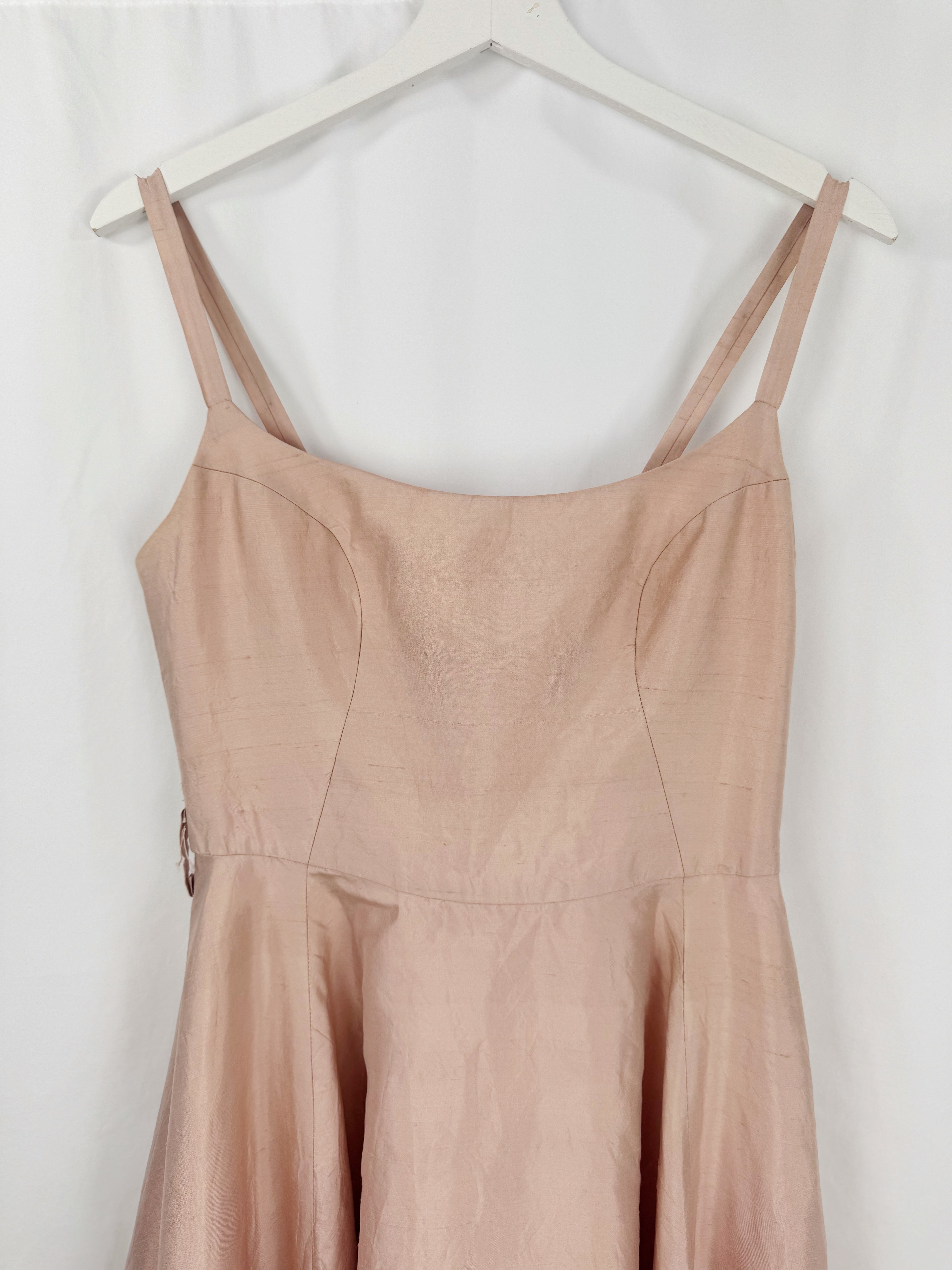 Vestido vintage seda