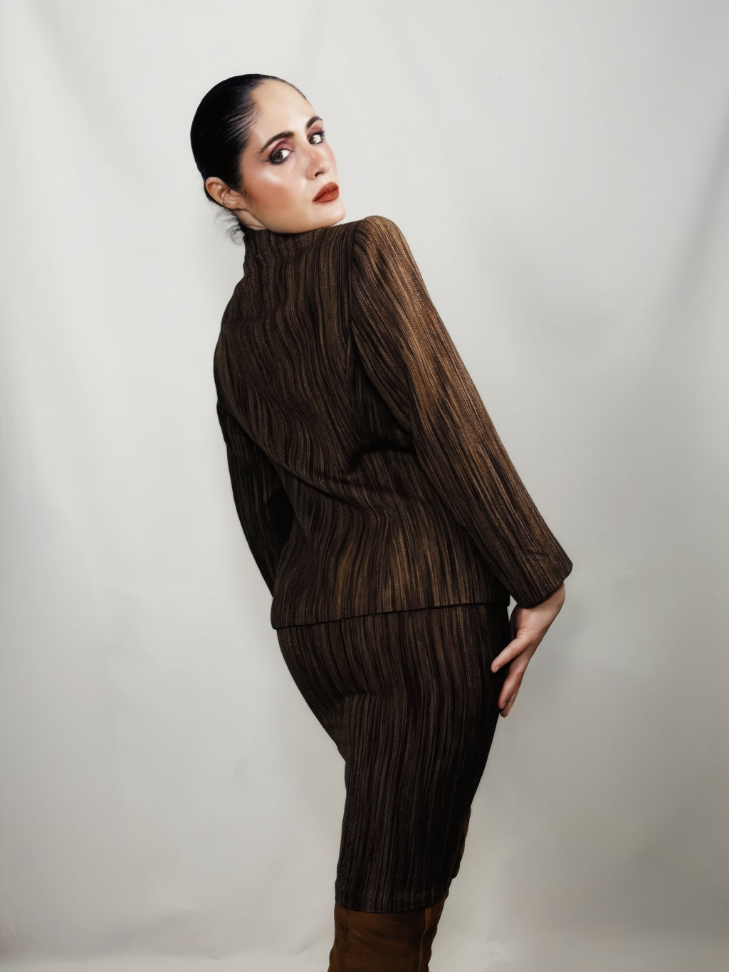 Traje de falda Kina Fernández cachemira