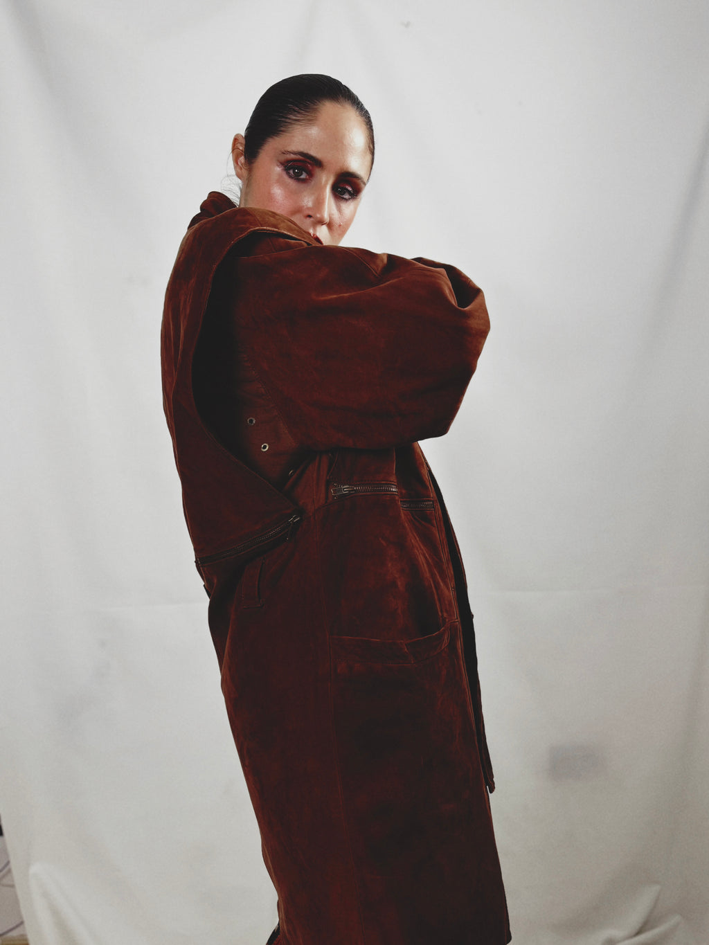 Abrigo vintage 100% piel ovina nacional