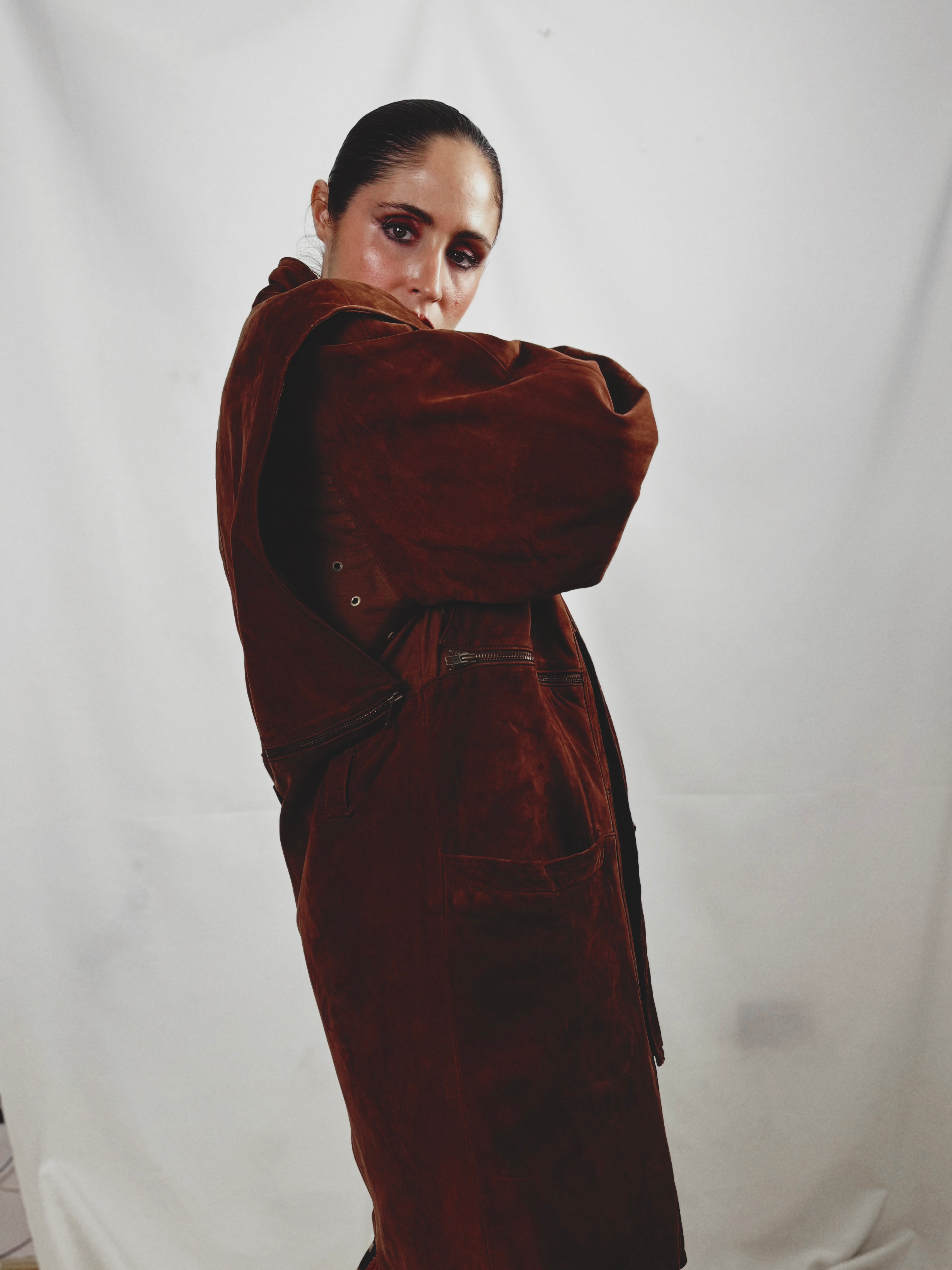 Abrigo vintage 100% piel ovina nacional