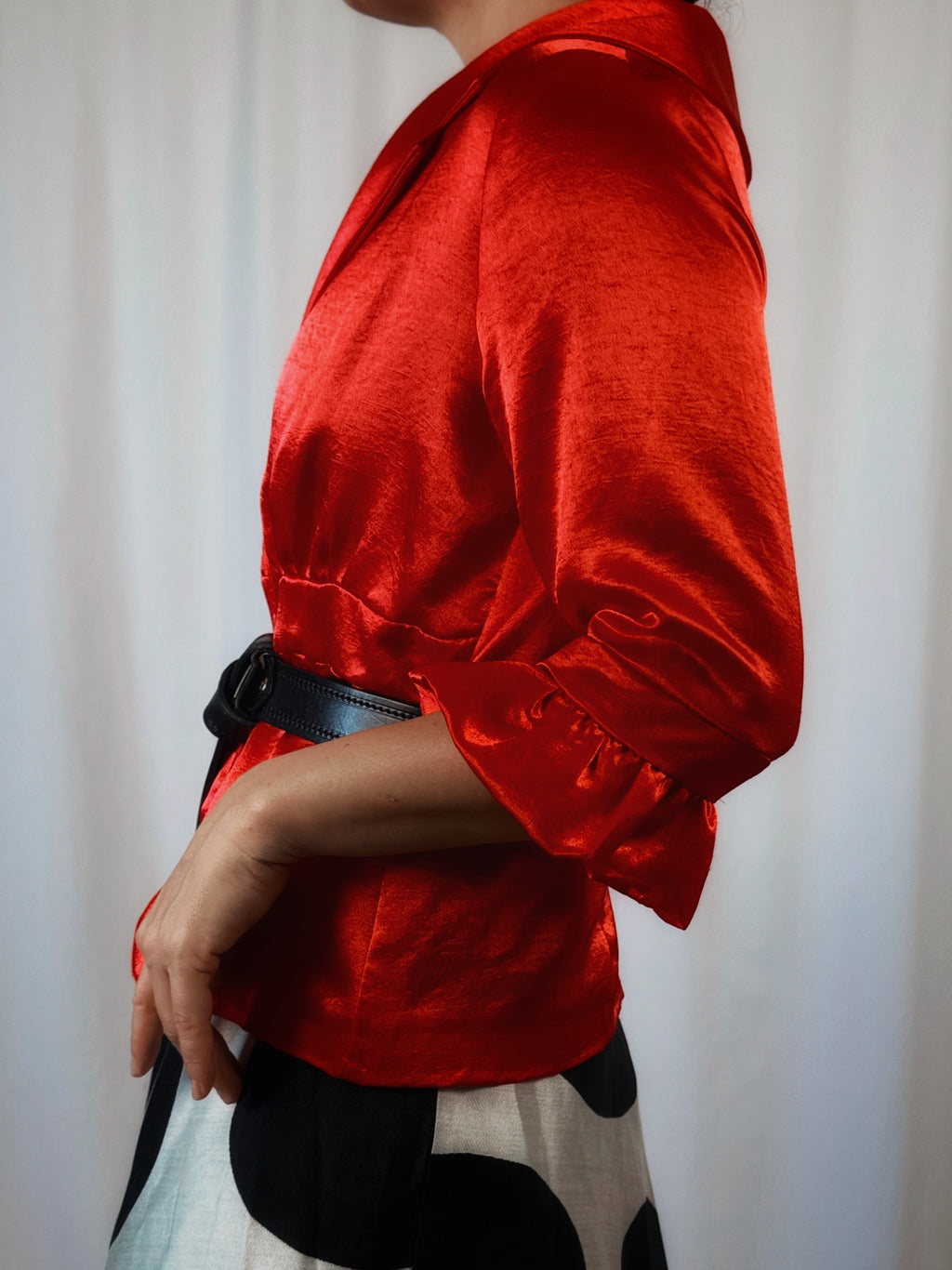 Blazer satinada vintage Delban