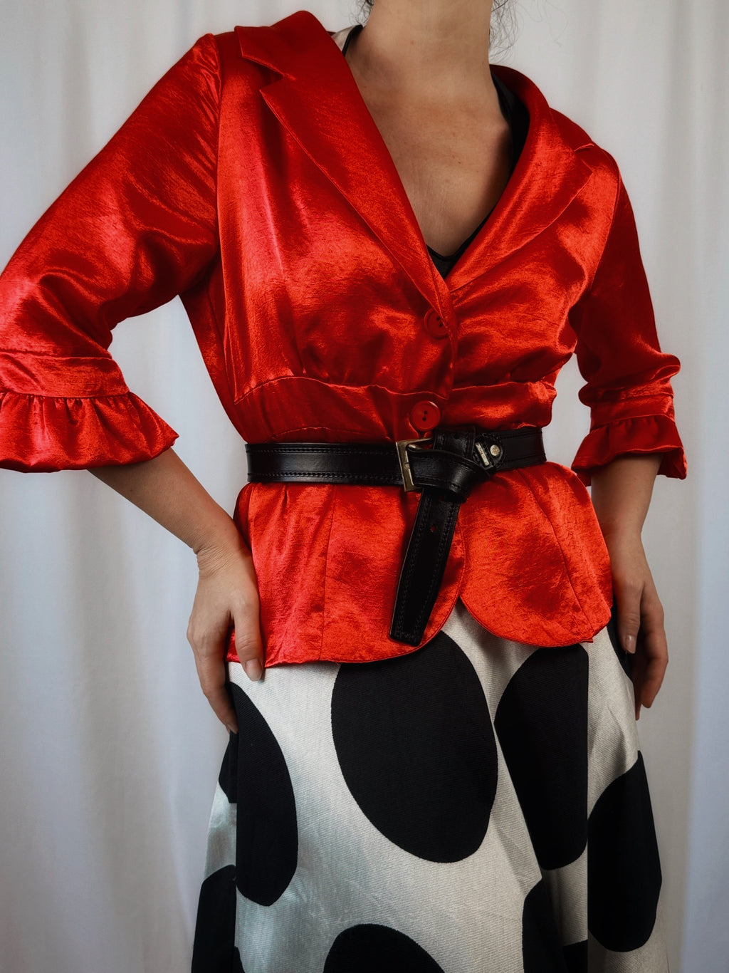 Blazer satinada vintage Delban