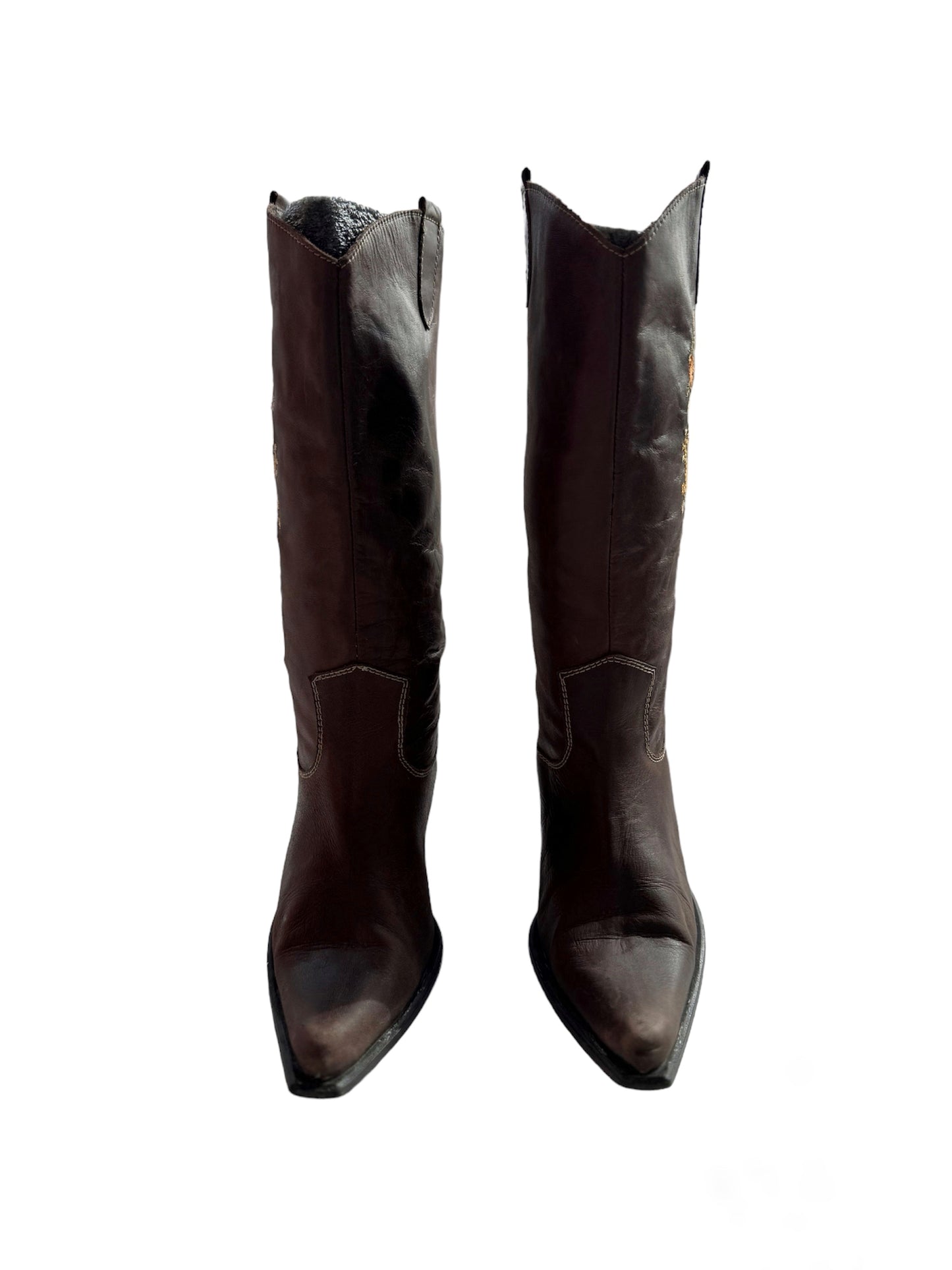 Botas Cowboy piel vintage