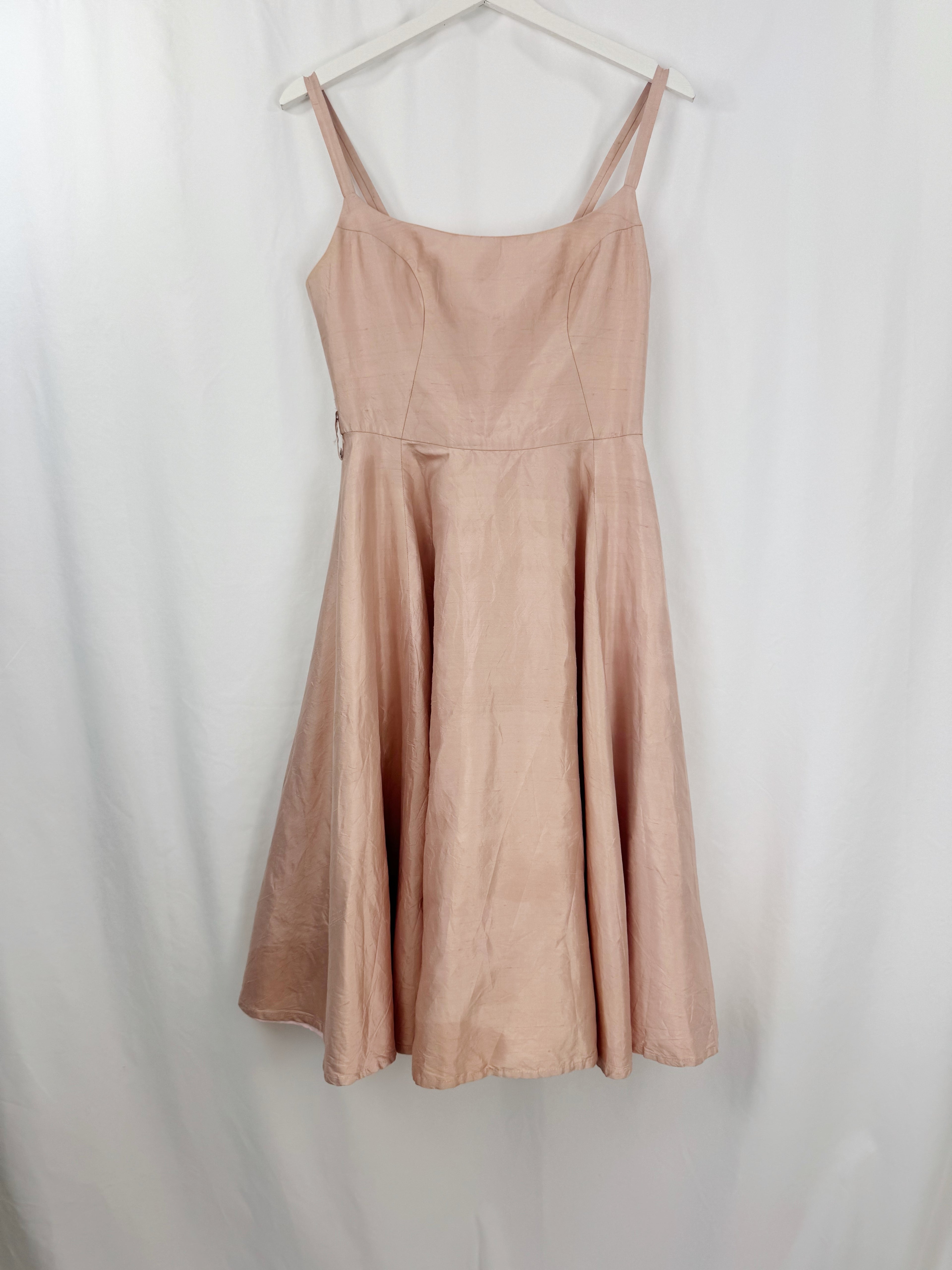 Vestido vintage seda