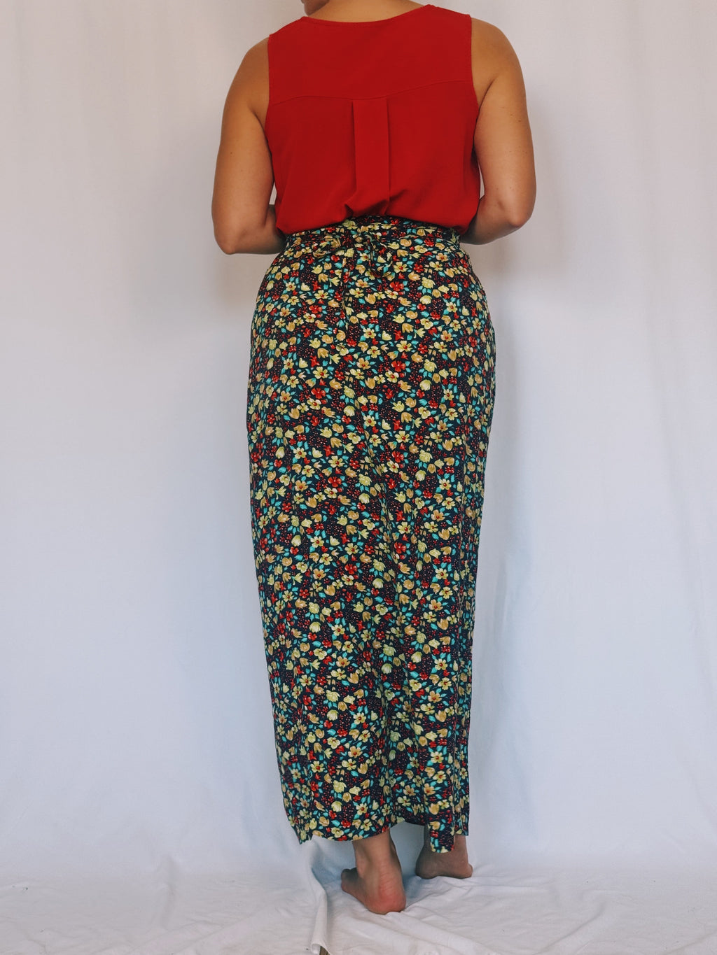 Falda pareo vintage flores