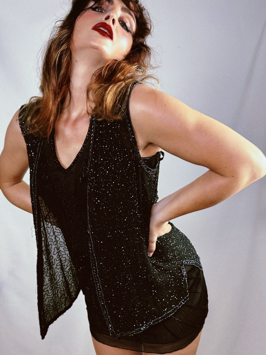 Chaleco piedrecitas Menta Limón