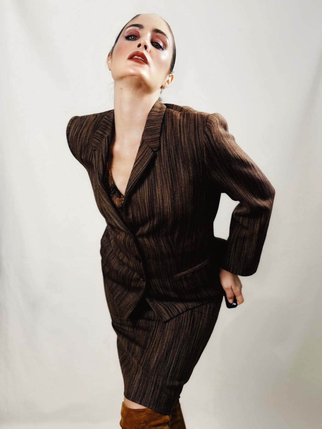 Traje de falda Kina Fernández cachemira