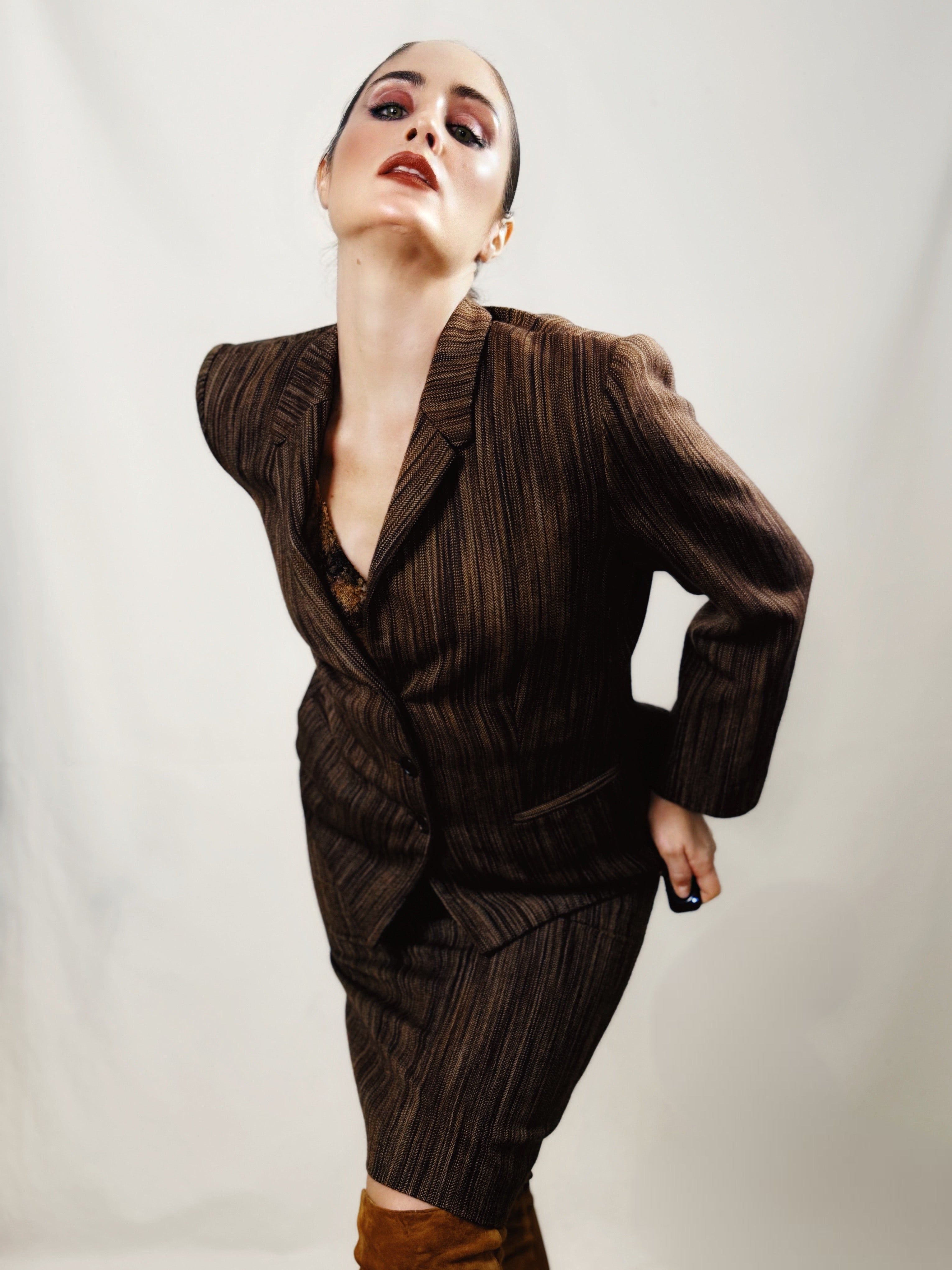 Traje de falda Kina Fernández cachemira