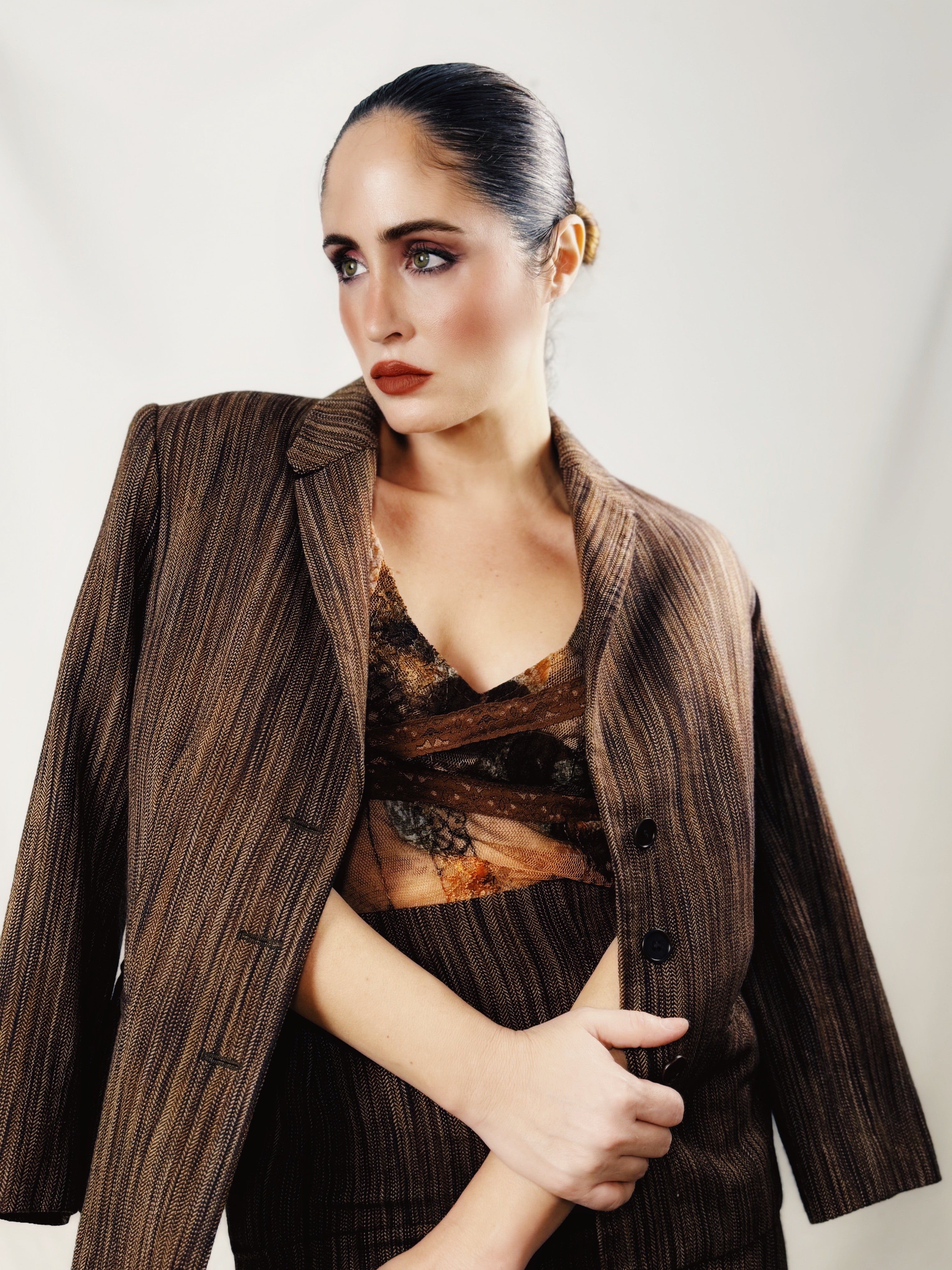 Traje de falda Kina Fernández cachemira