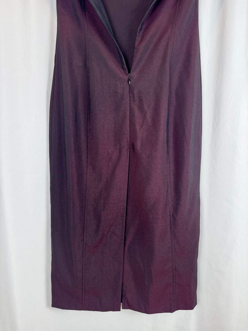 Vestido vintage berenjena (S|M)