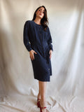 Adrianna Papell Vintage Silk Dress · 100% Seda · Pieza Única
