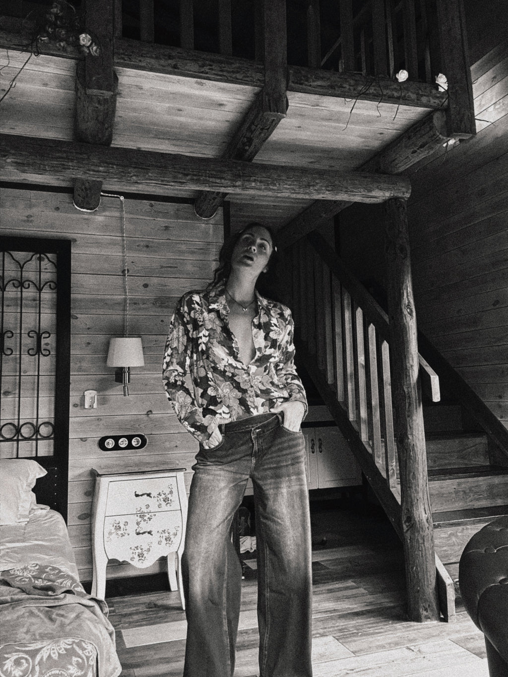 Camisa Floral Retro SUNCOO Paris | Pieza Única