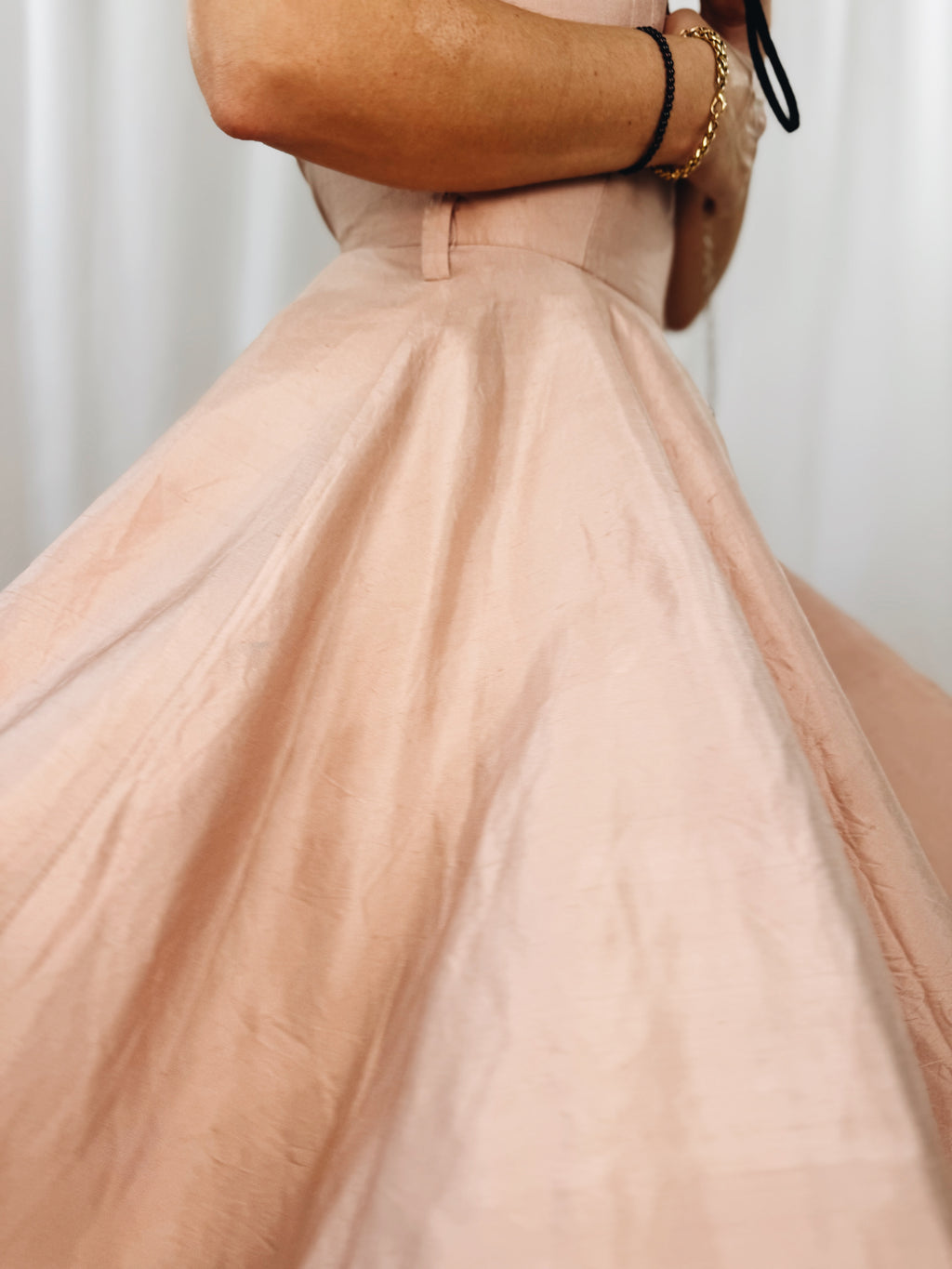 Vestido vintage seda