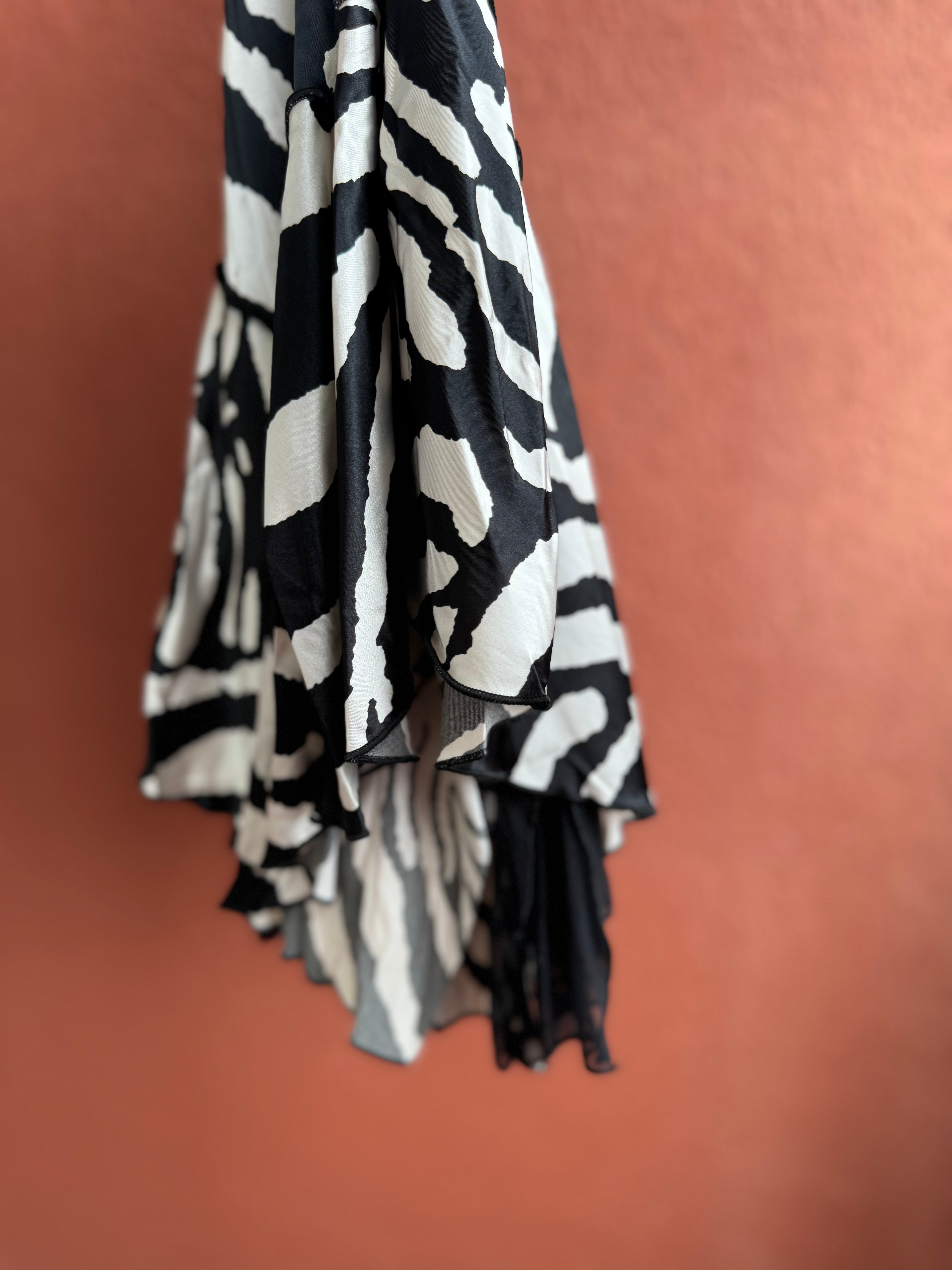 Falda vintage cebra
