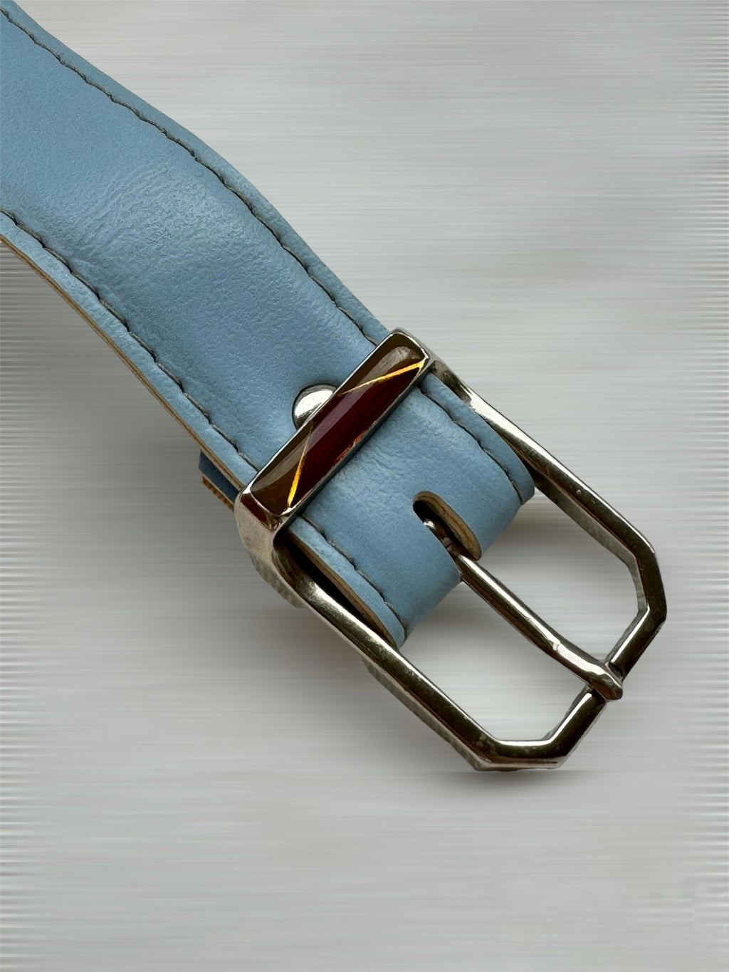 Cinturón vintage azul cielo