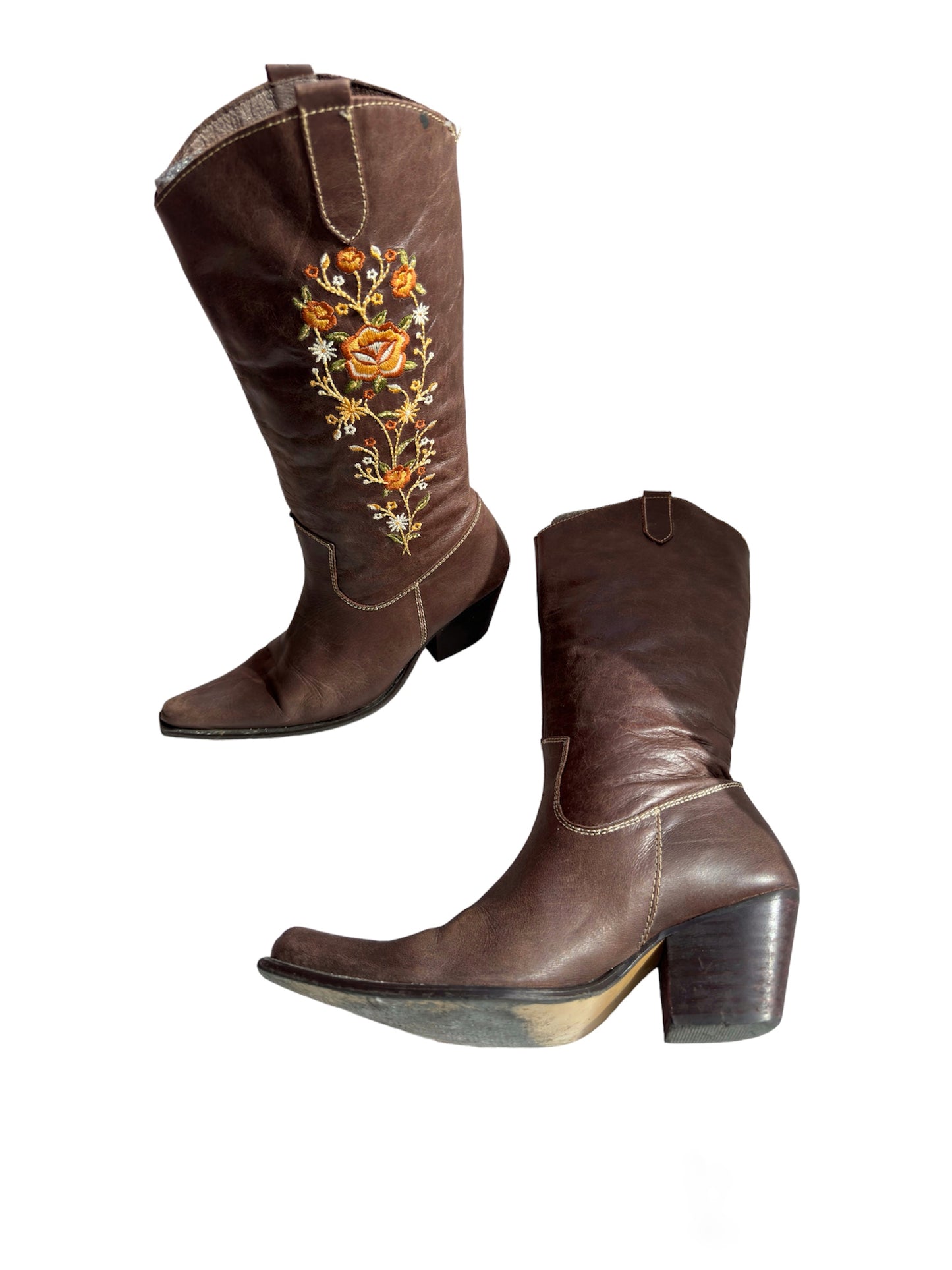 Botas Cowboy piel vintage