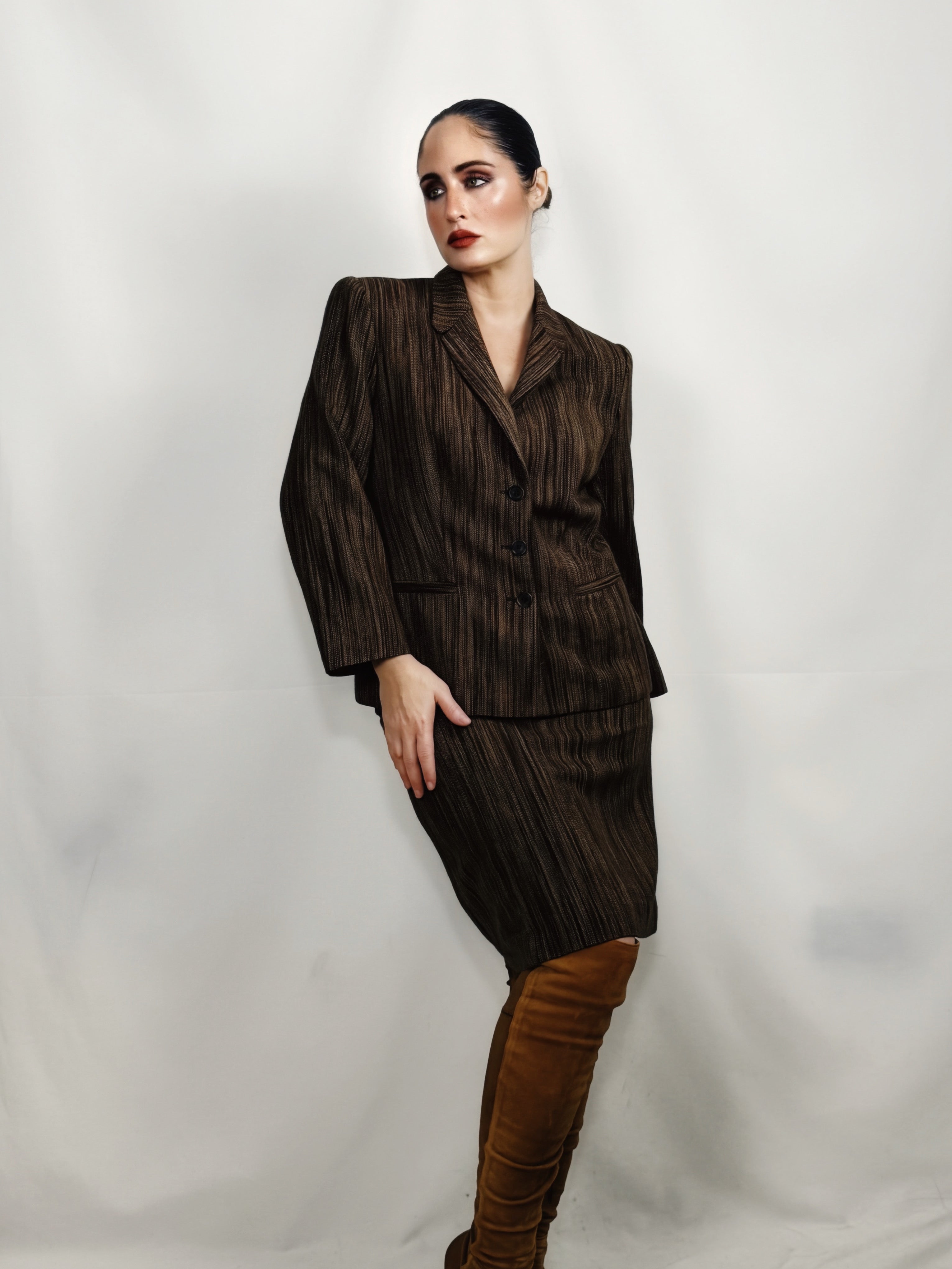 Traje de falda Kina Fernández cachemira