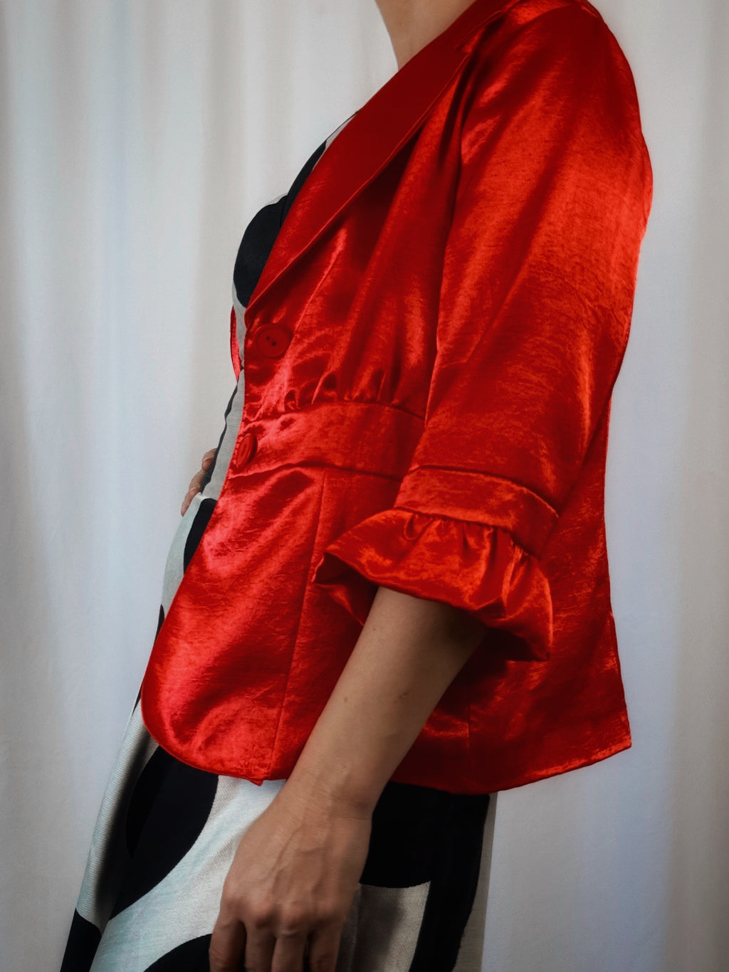 Blazer satinada vintage Delban