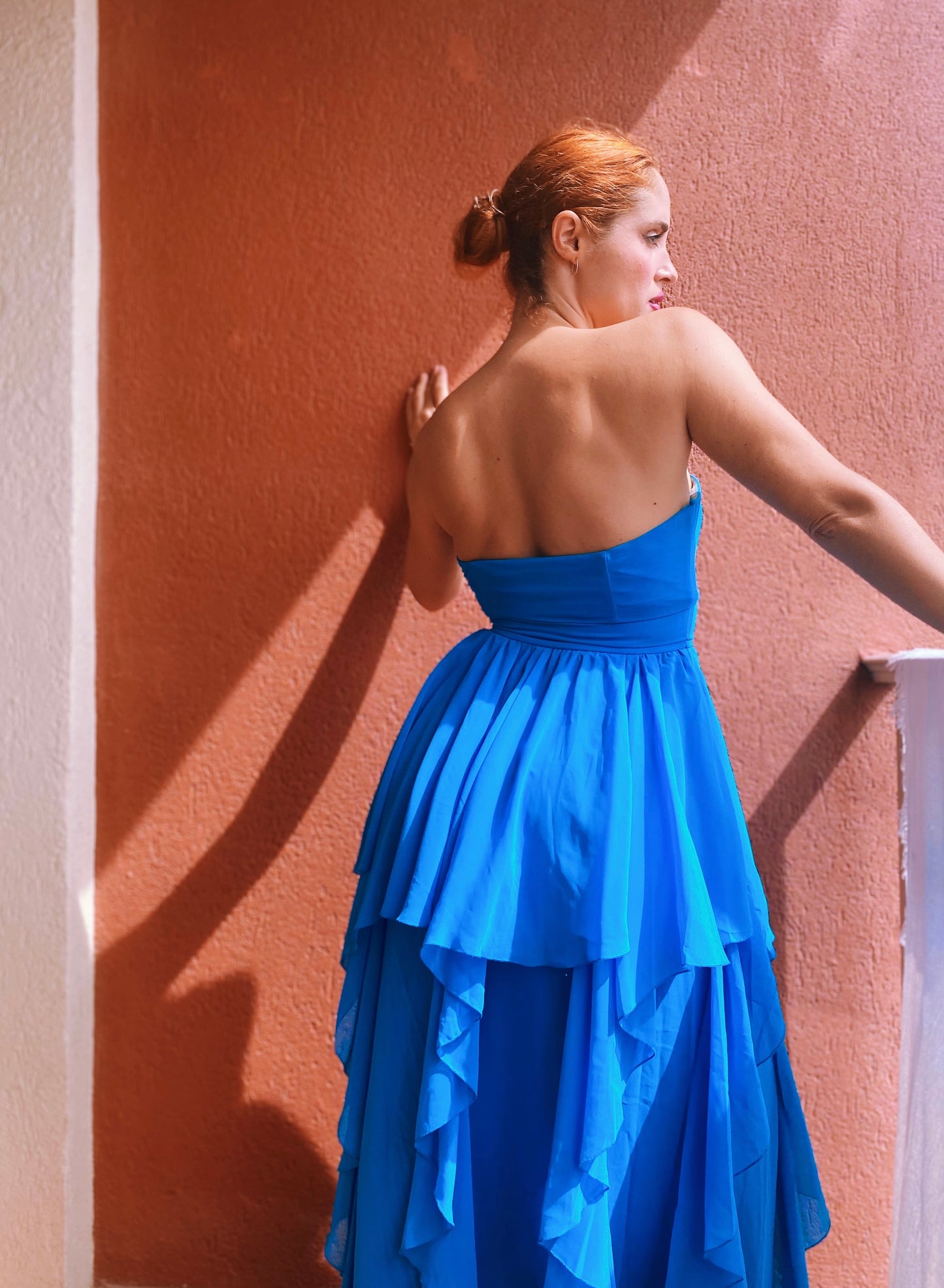 Maxi vestido azul Poete