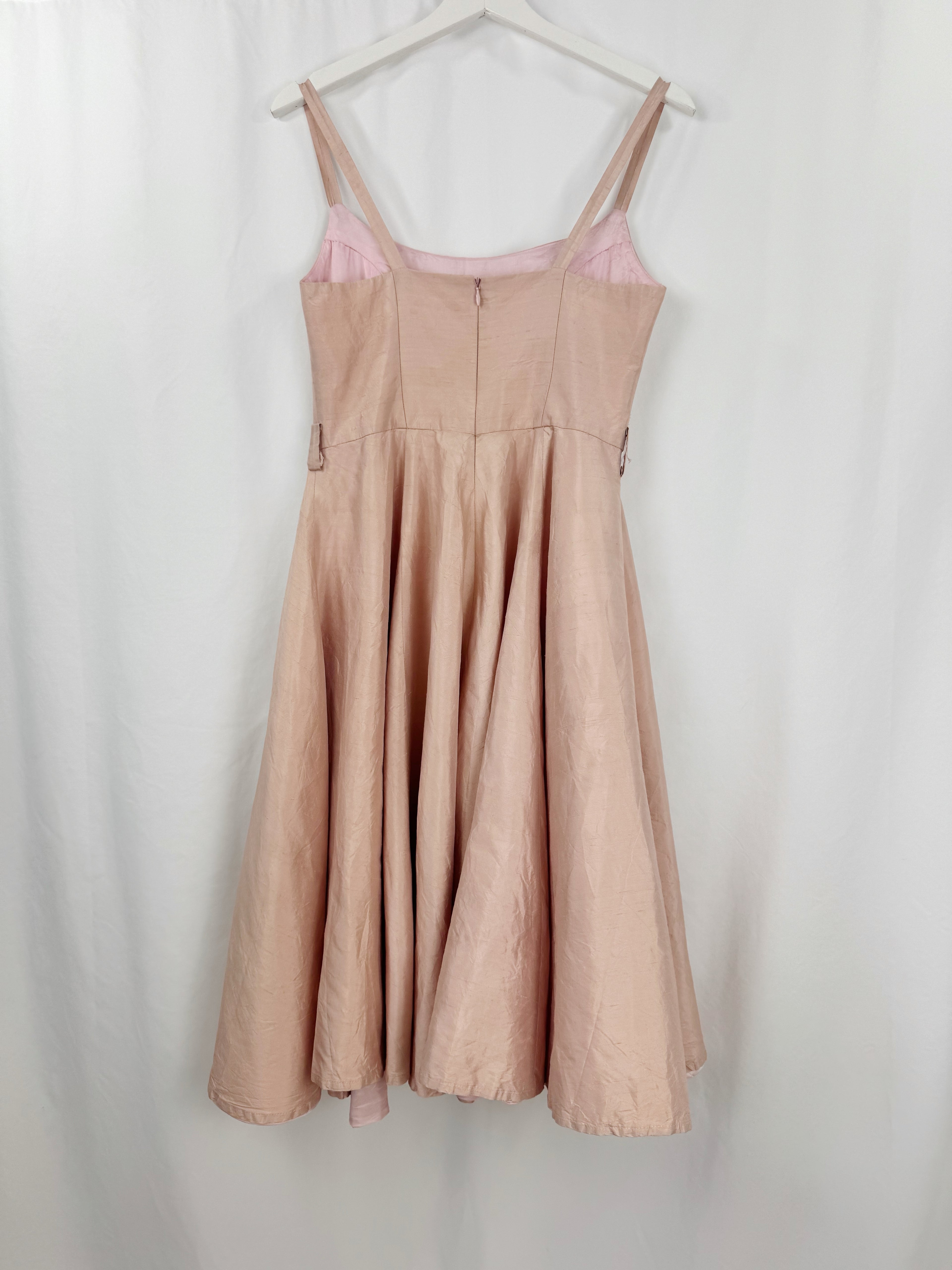Vestido vintage seda