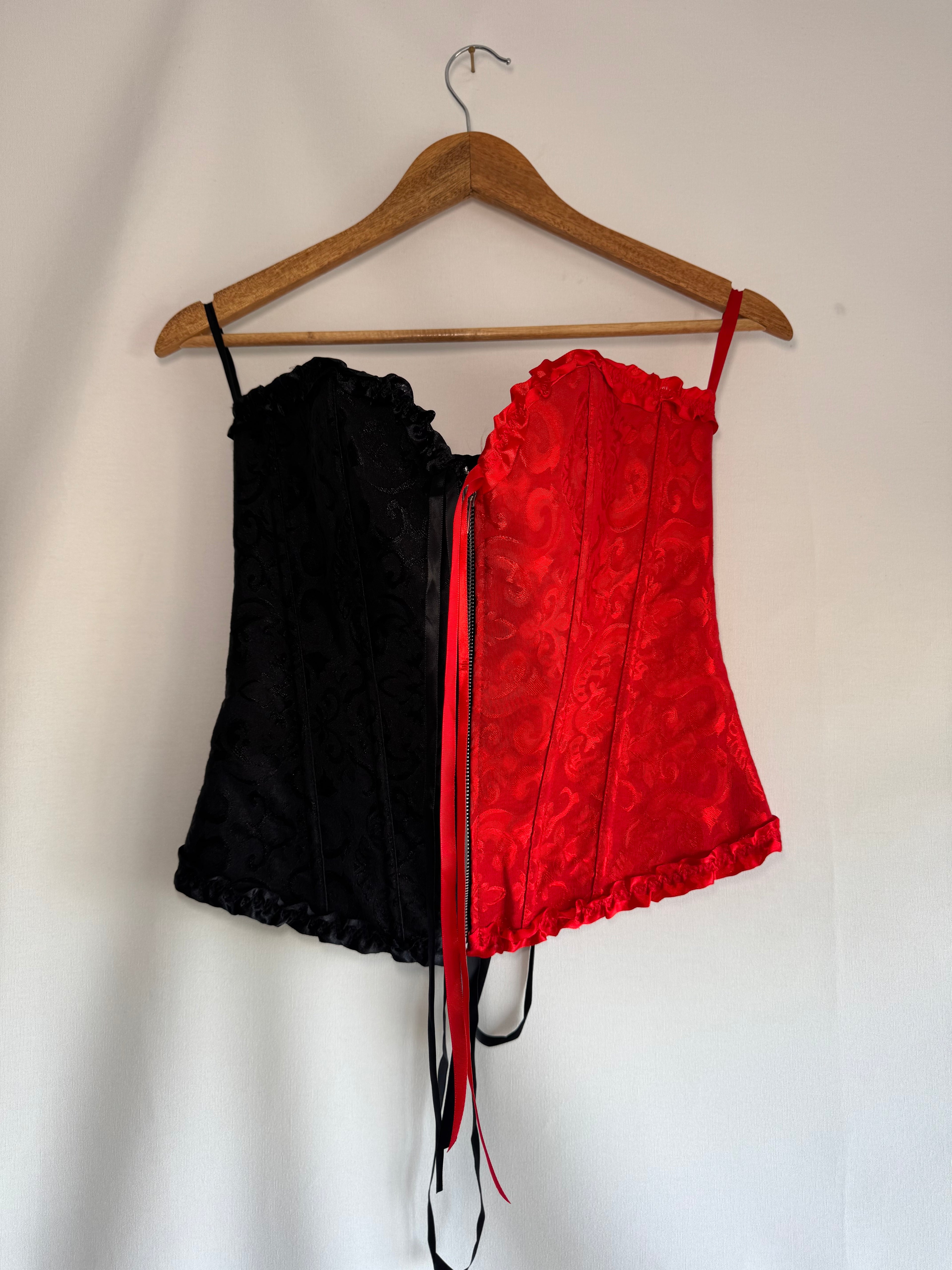 Corset bicolor pre-loved (T. S/M)