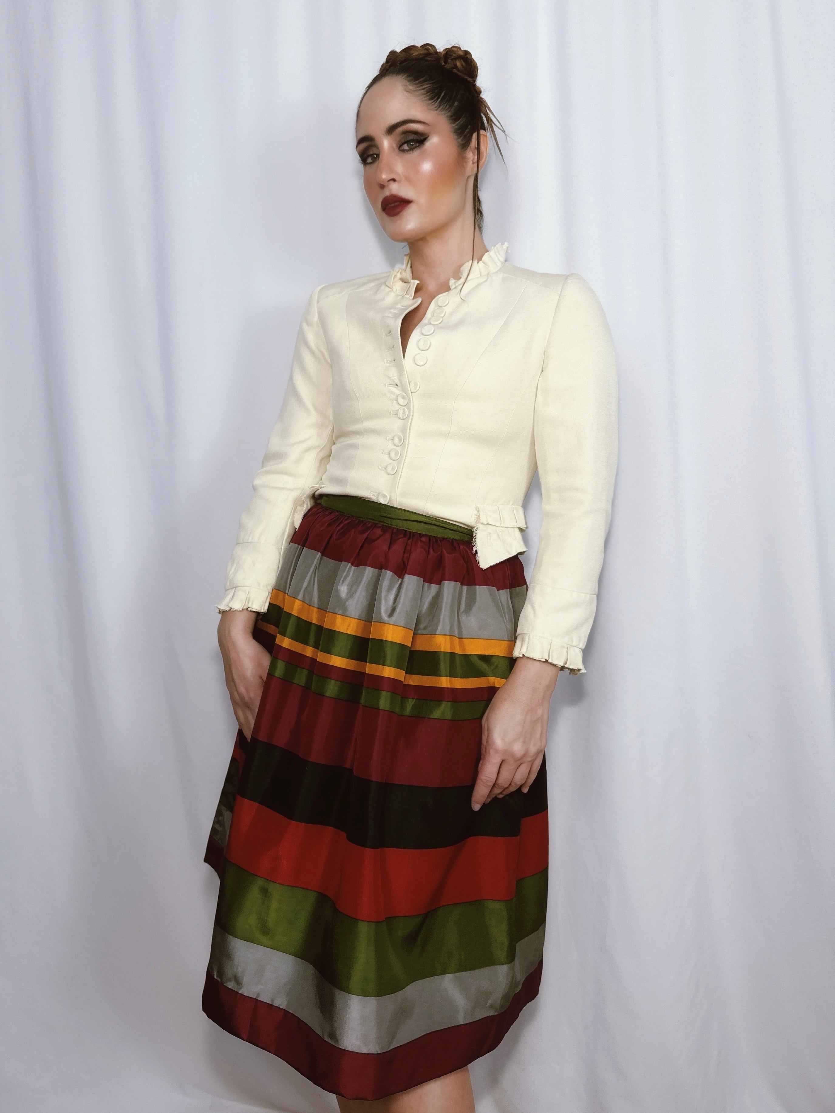 Falda vintage organza