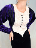 Blusa de terciopelo barroca vintage