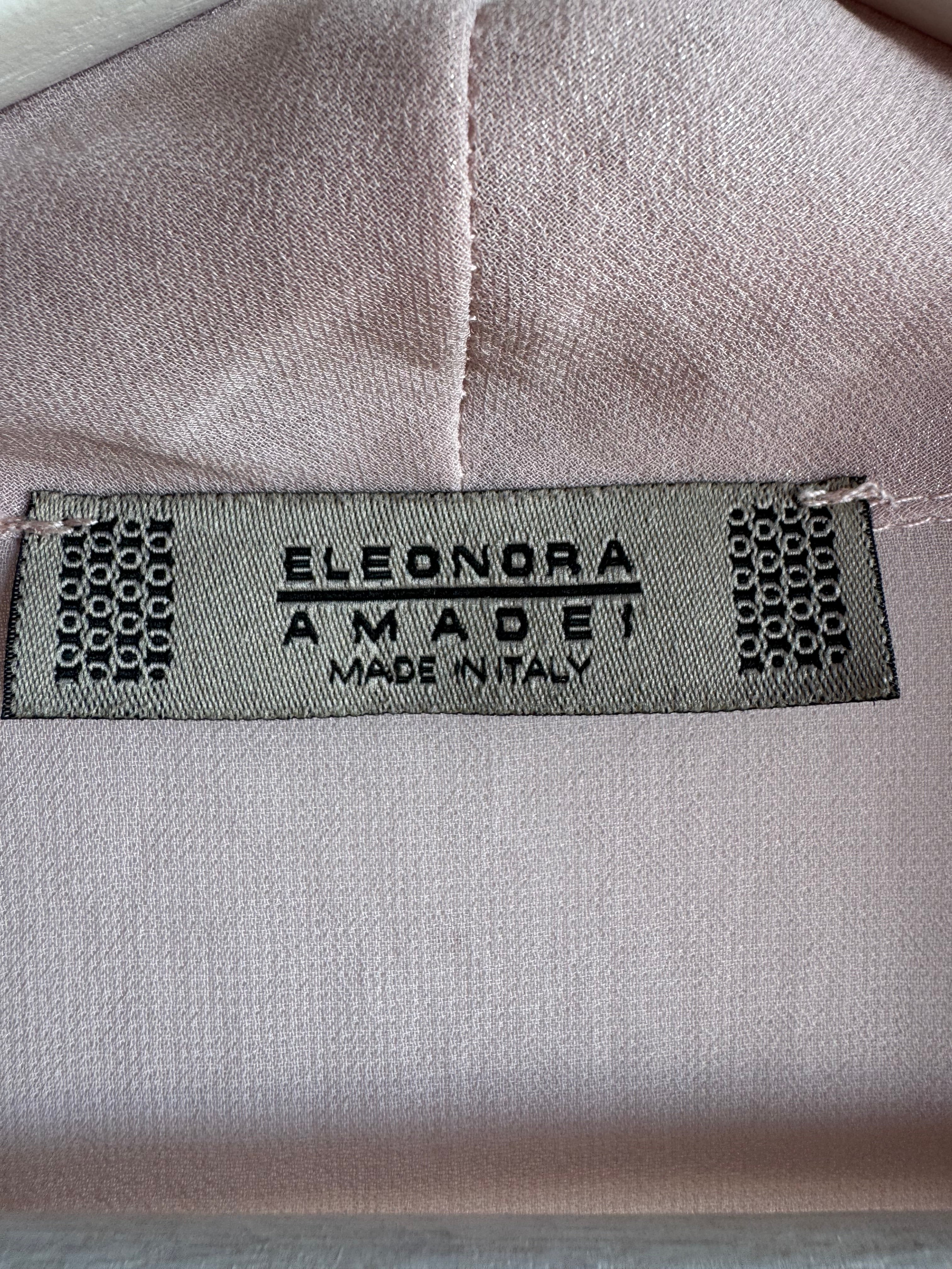 Blusa Eleonora Amadei rosa elegante con botones frontales | Talla S/M | Preloved