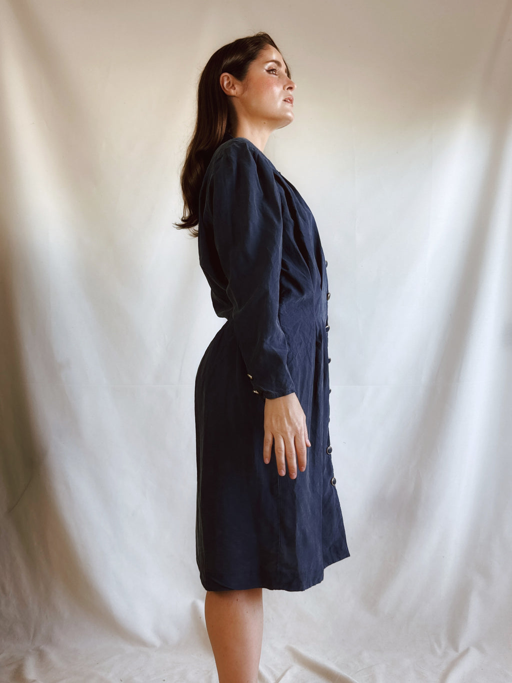Adrianna Papell Vintage Silk Dress · 100% Seda · Pieza Única