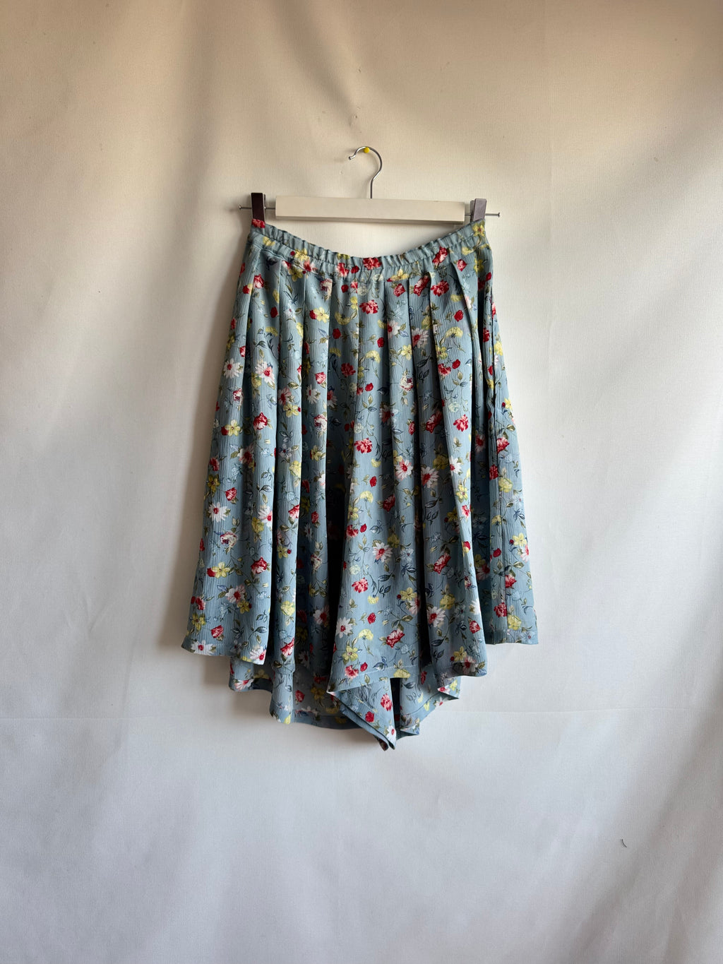 Bermudas vintage celestes estampadas