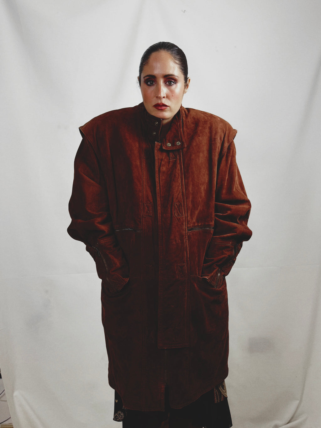 Abrigo vintage 100% piel ovina nacional