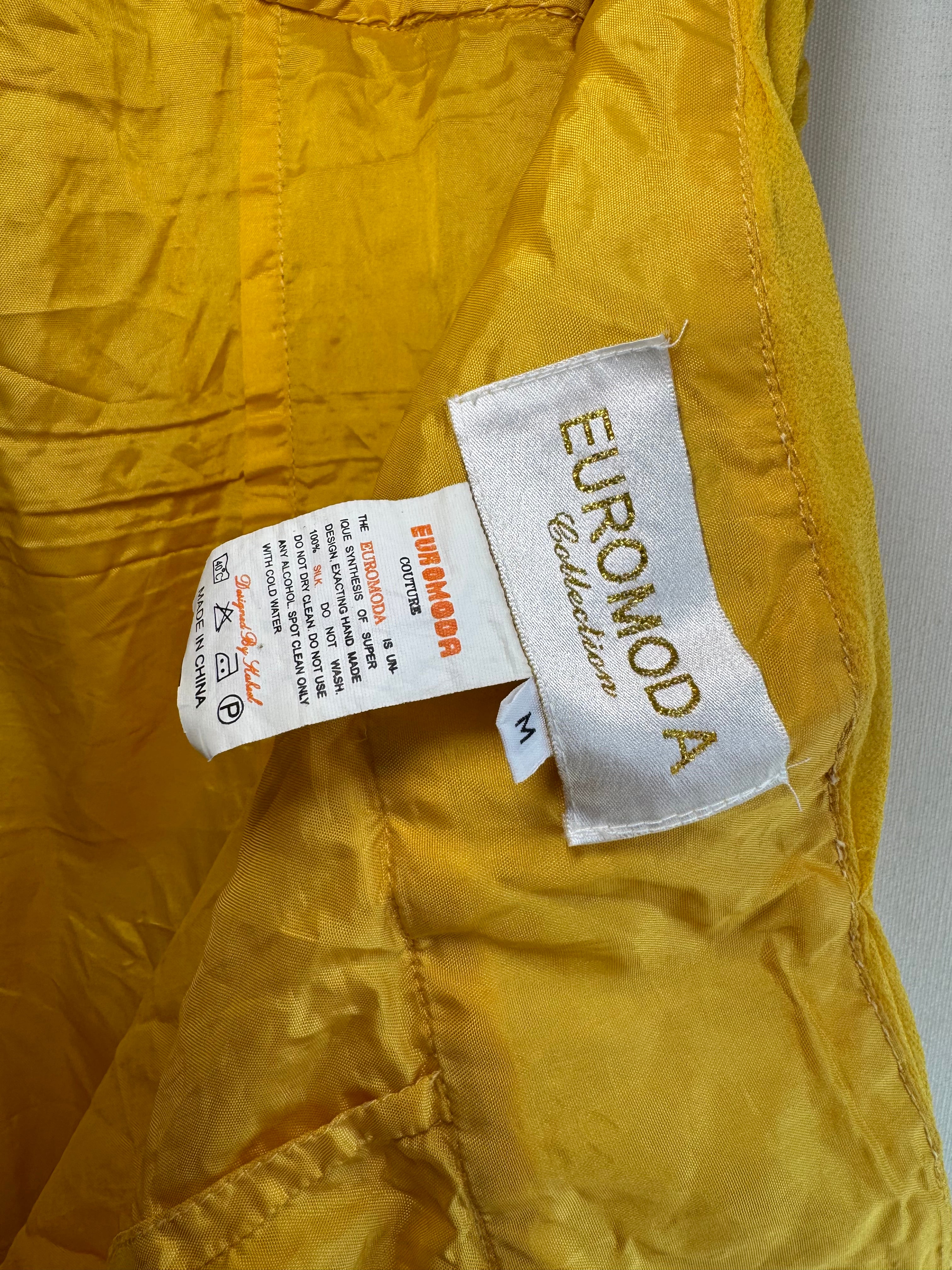 Vestido largo vintage seda Euromoda Collection