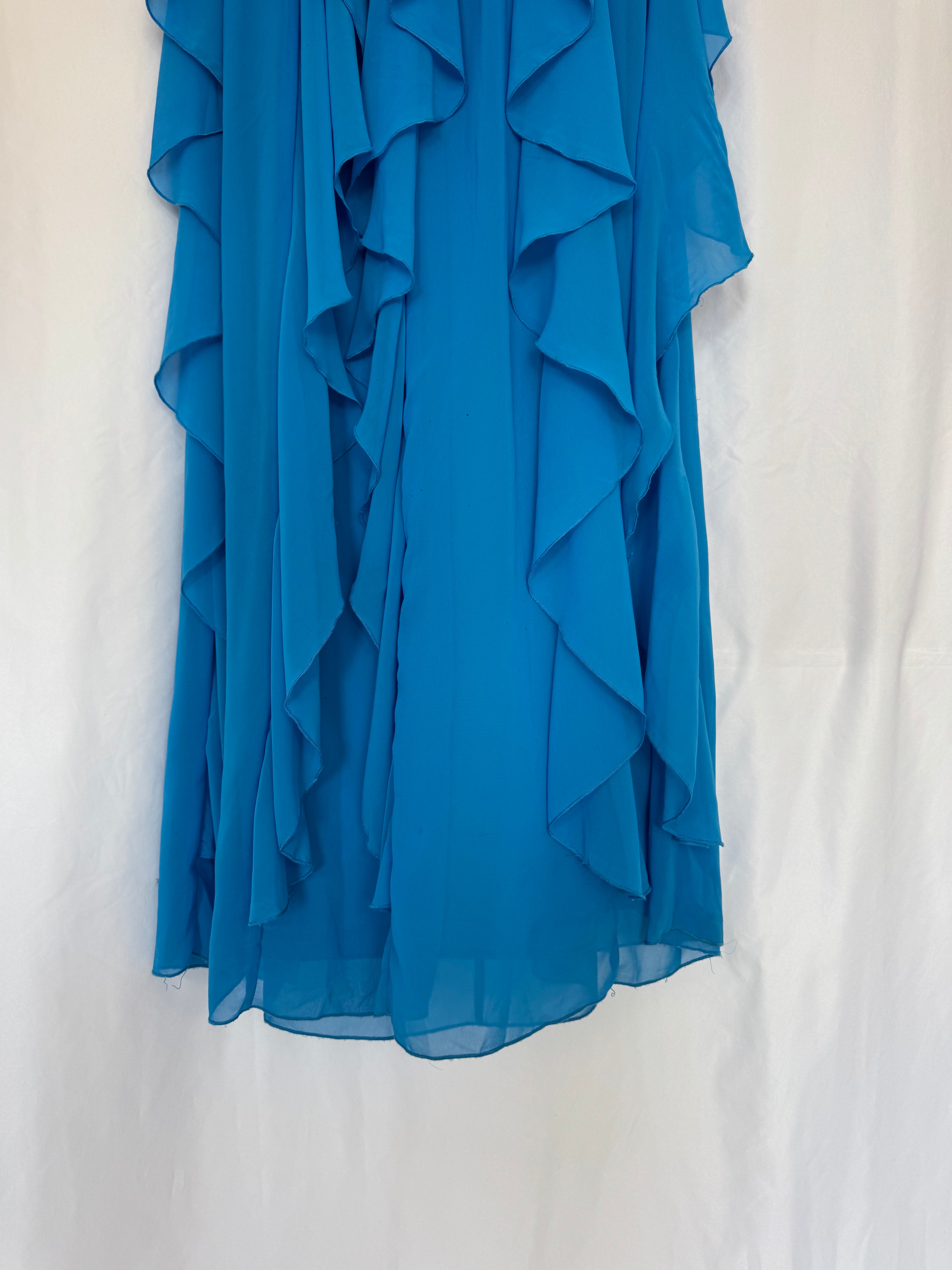 Vestido Largo Poète - Turquesa