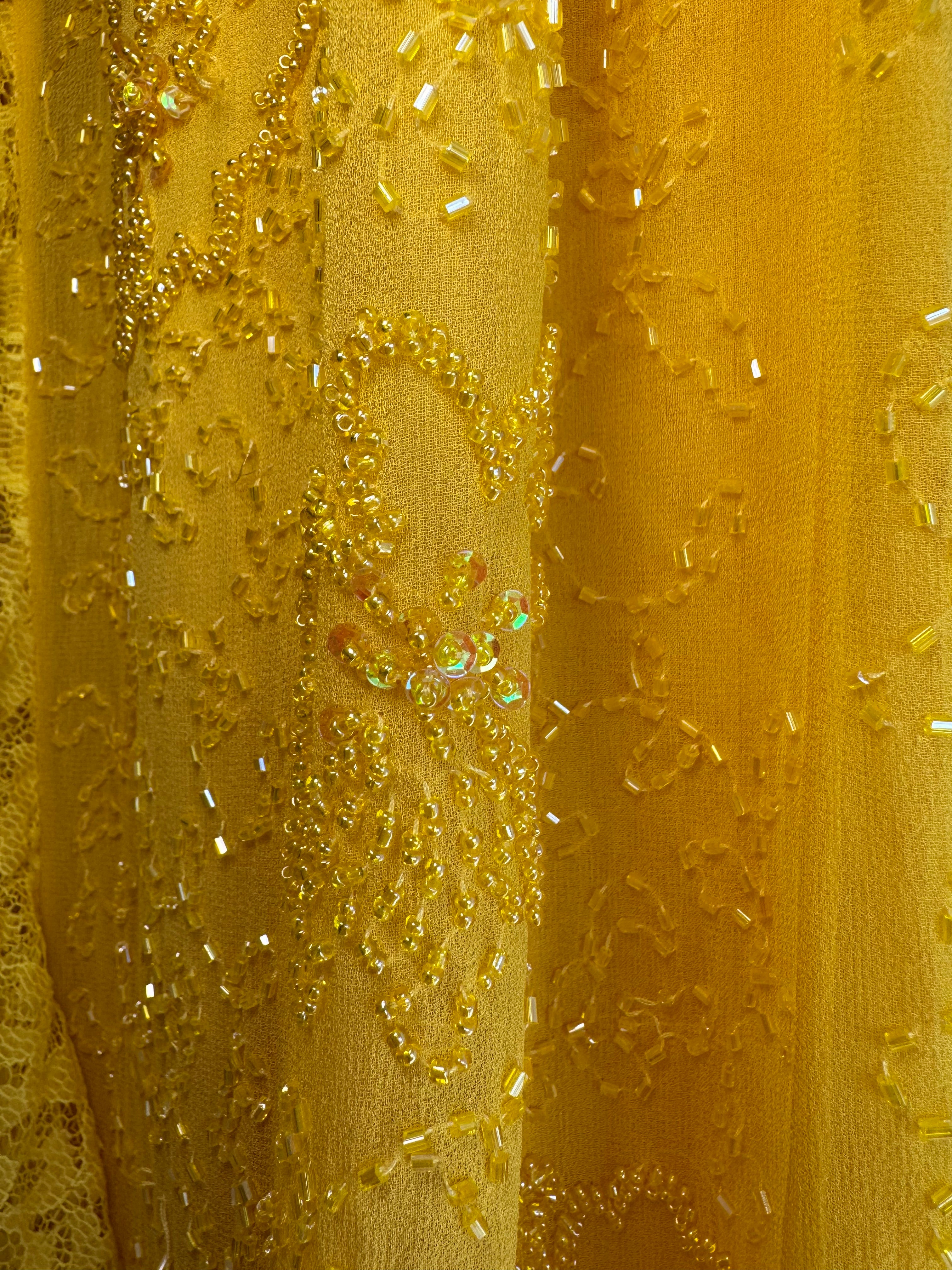 Vestido largo vintage seda Euromoda Collection